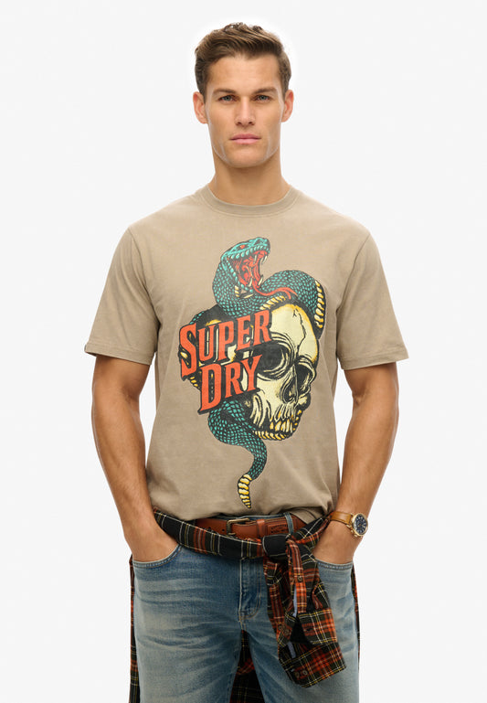 Biker Rock Graphic Loose T-Shirt