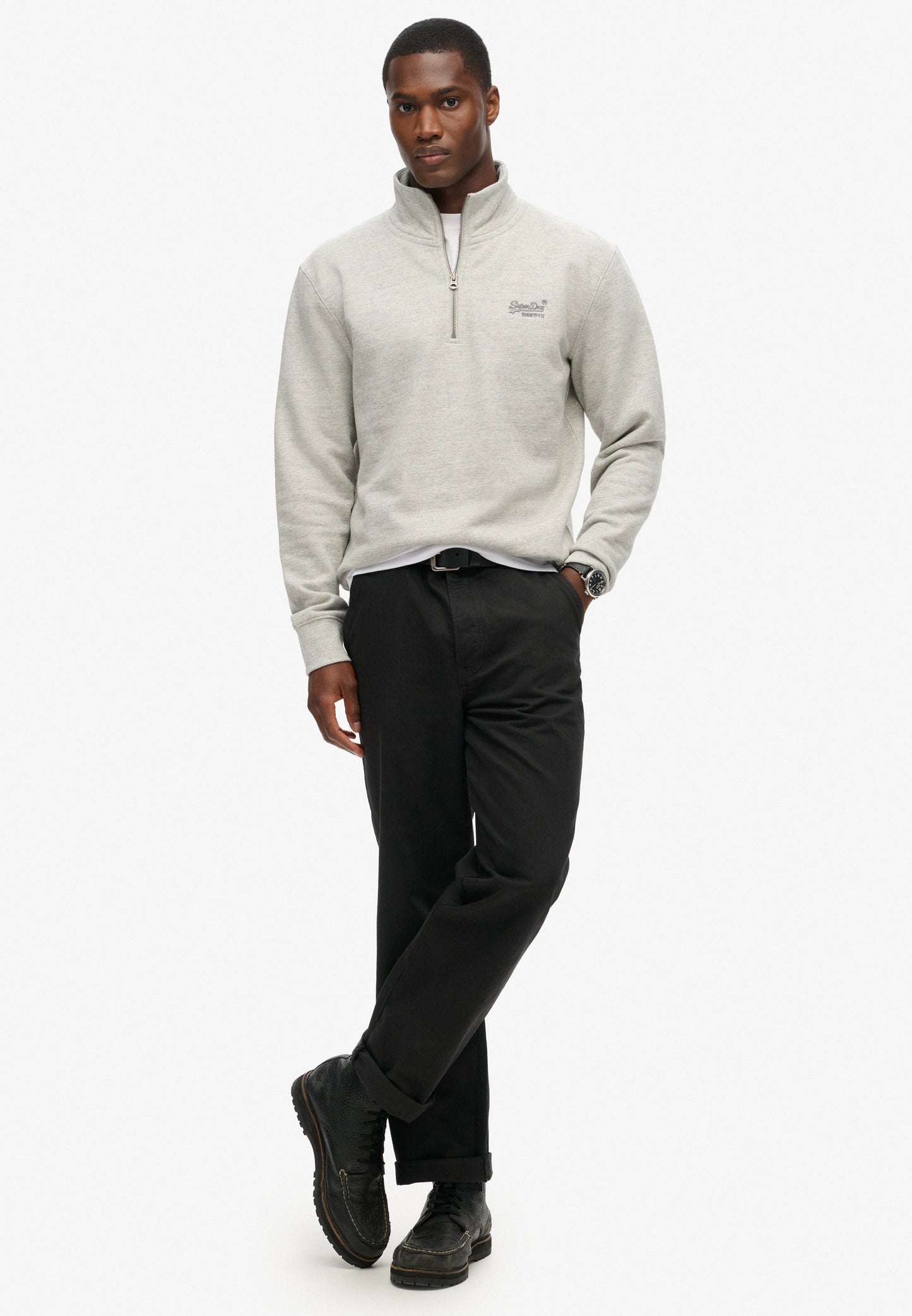 Essential Logo Half Zip Sweatshirt (1)
