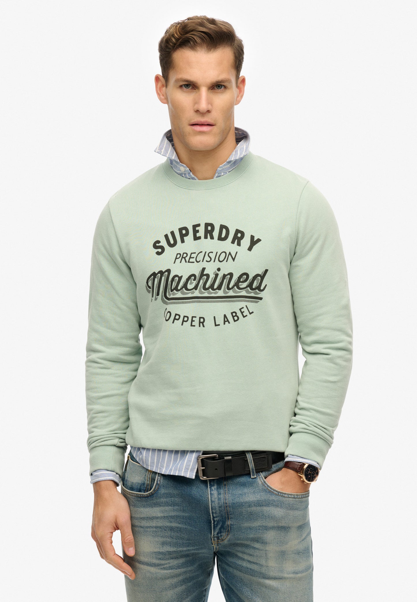 Vintage Wash Relaxed Crew Sweatshirt