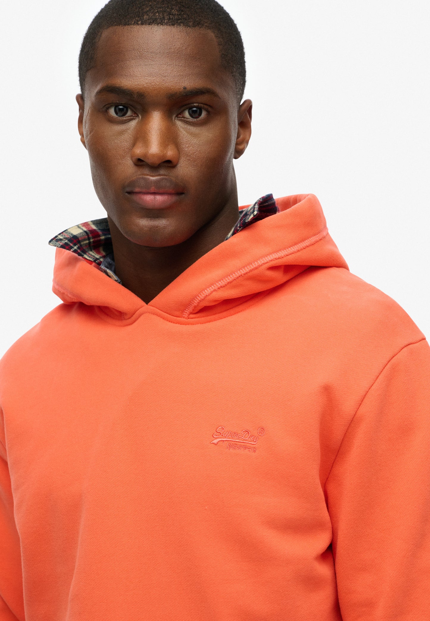Essential Logo Half Brushed Hoodie (2)