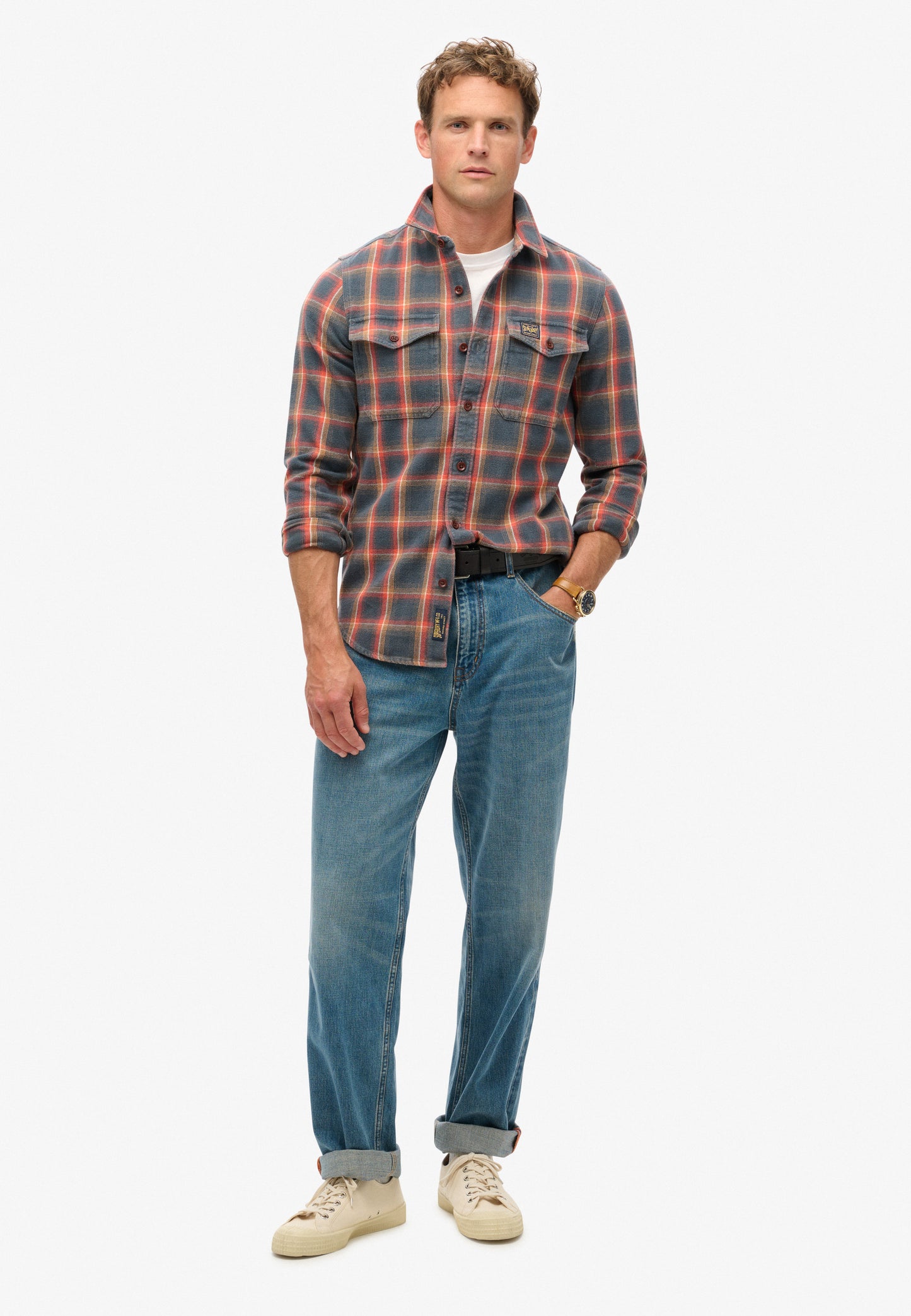 Organic Cotton Worker Check Shirt (1)