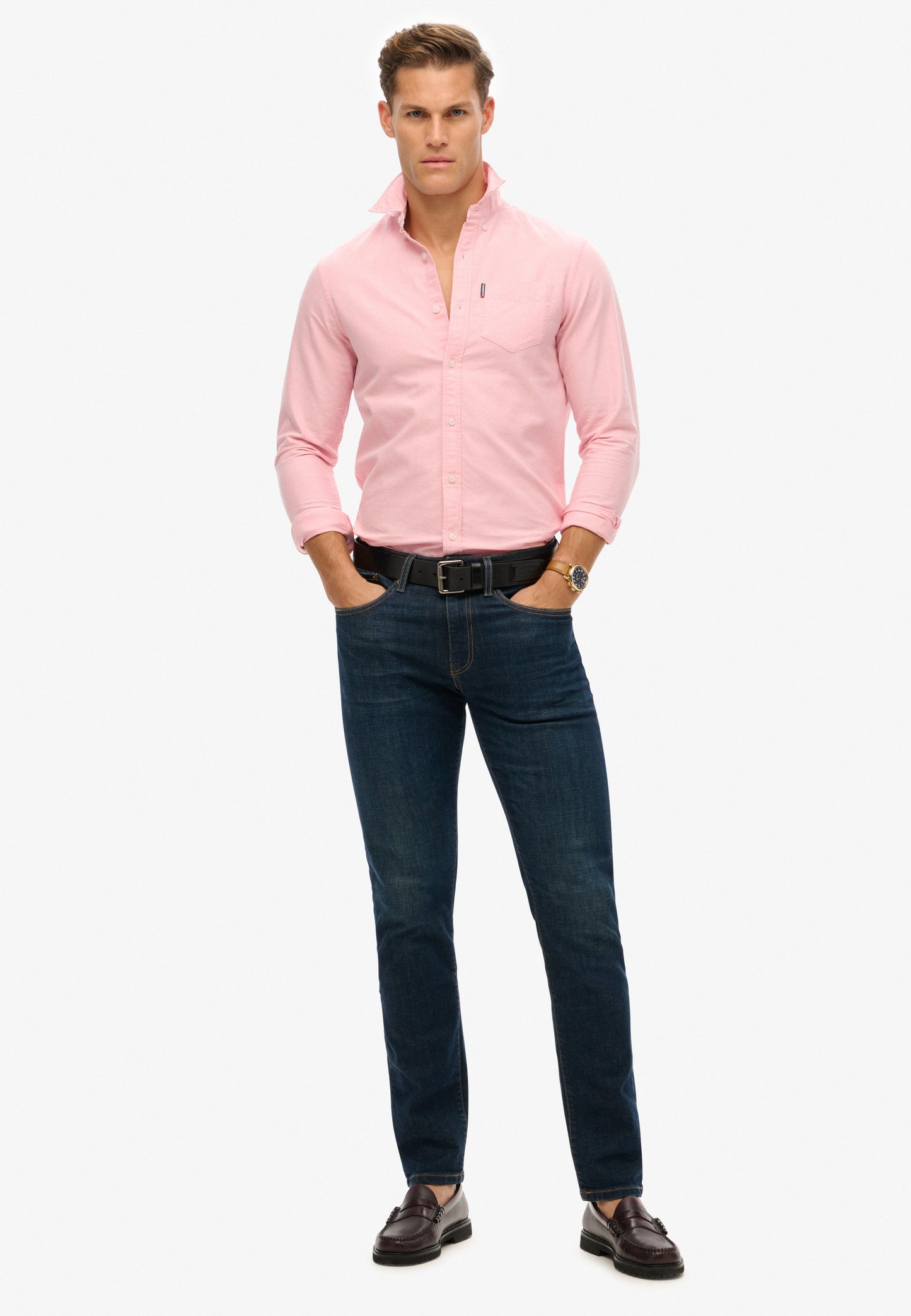 Essentials Long Sleeve Oxford Shirt (1)