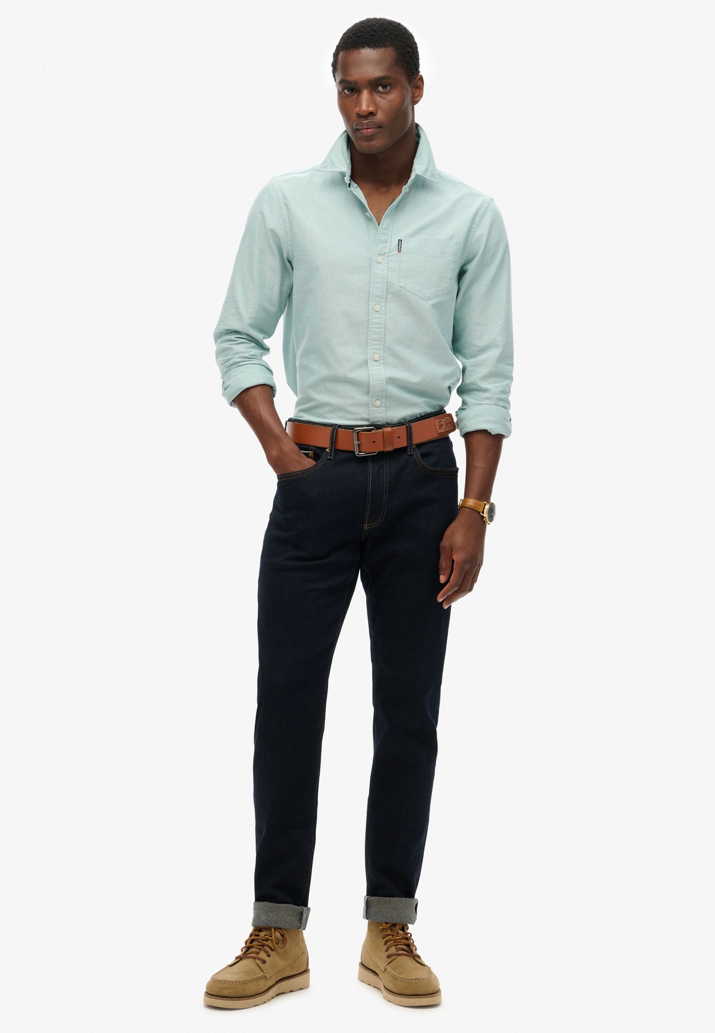 Essentials Long Sleeve Oxford Shirt (1)
