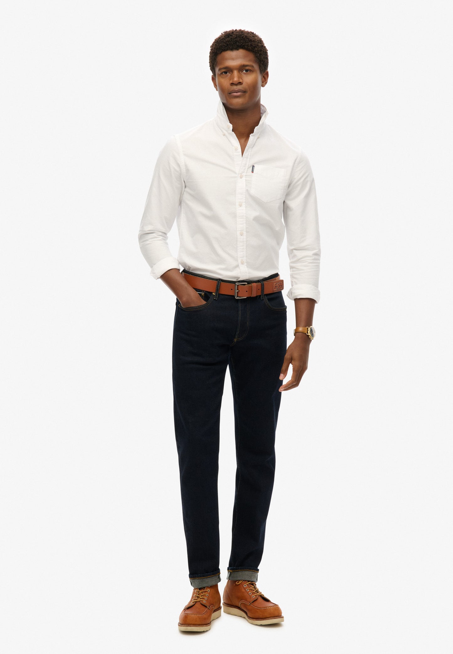 Essentials Long Sleeve Oxford Shirt (1)