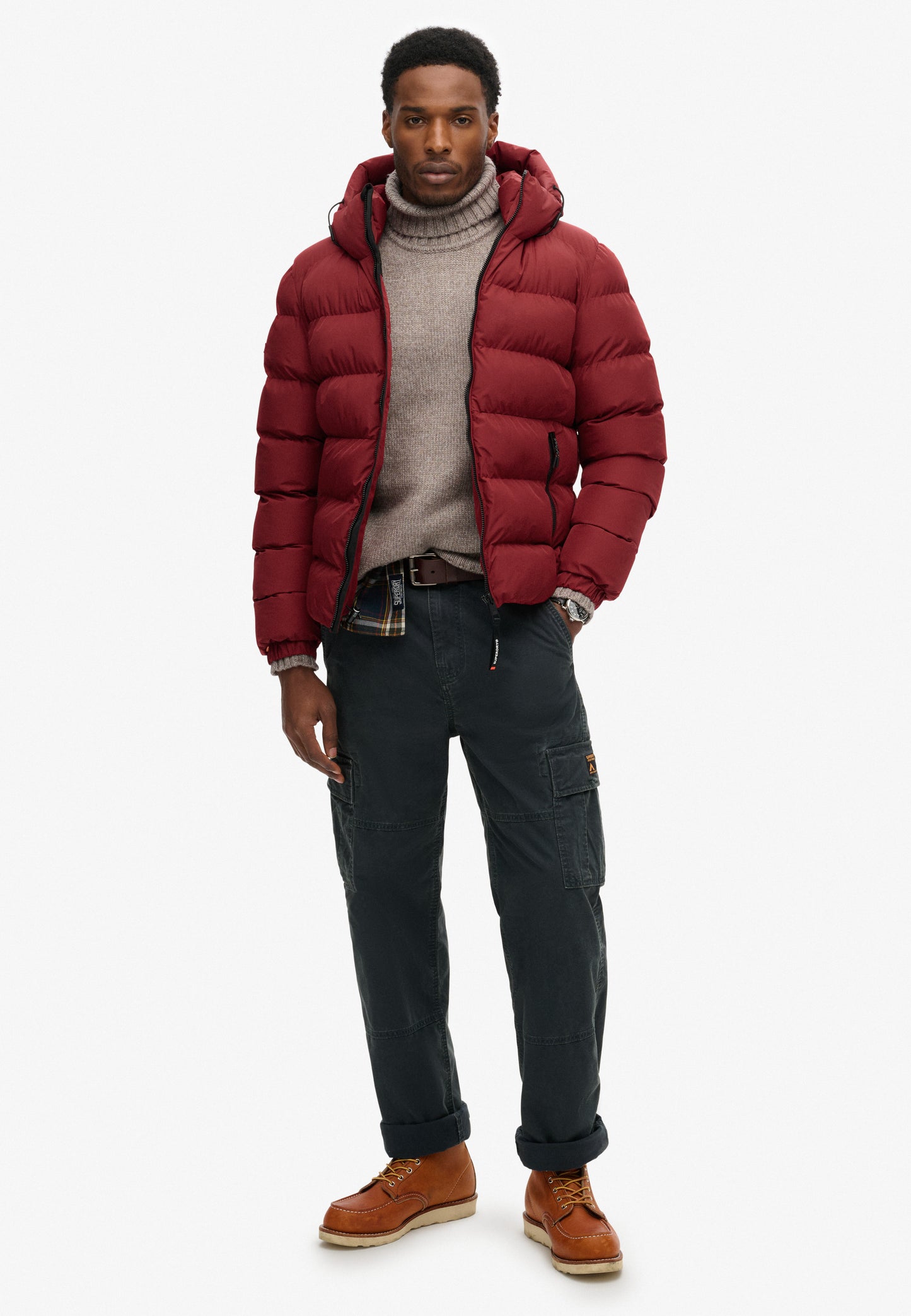 Hooded Sports Puffer Jacket (1)