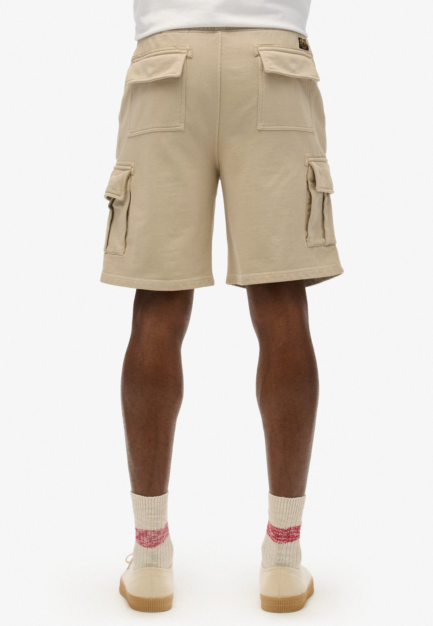 Contrast Stitch Cargo Shorts (1)