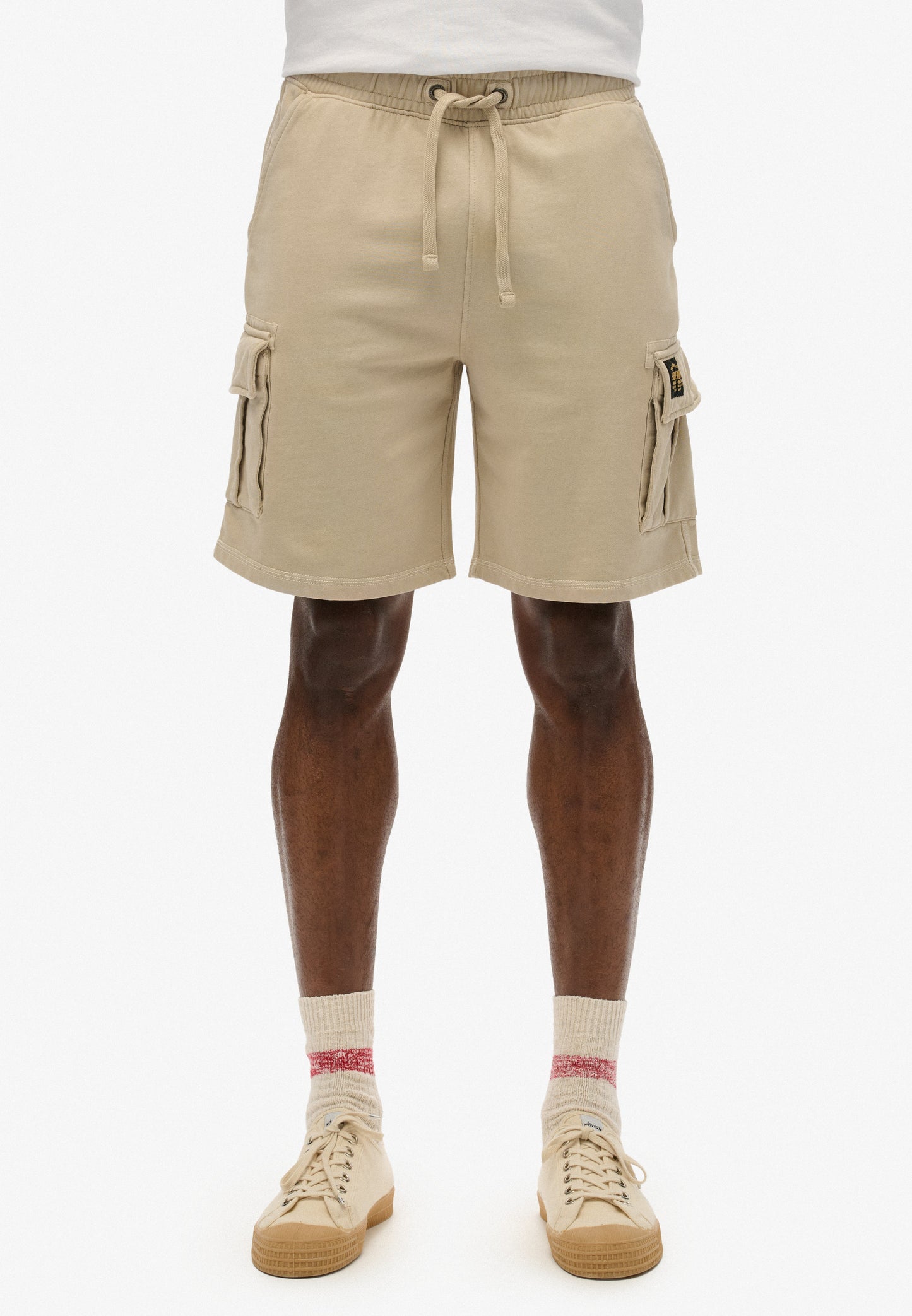 Contrast Stitch Cargo Shorts (3)