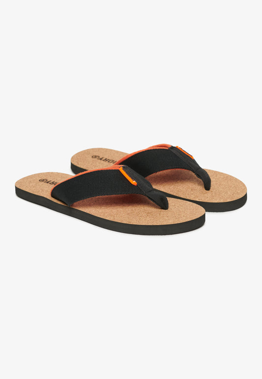 Cork Graphic Flip Flops