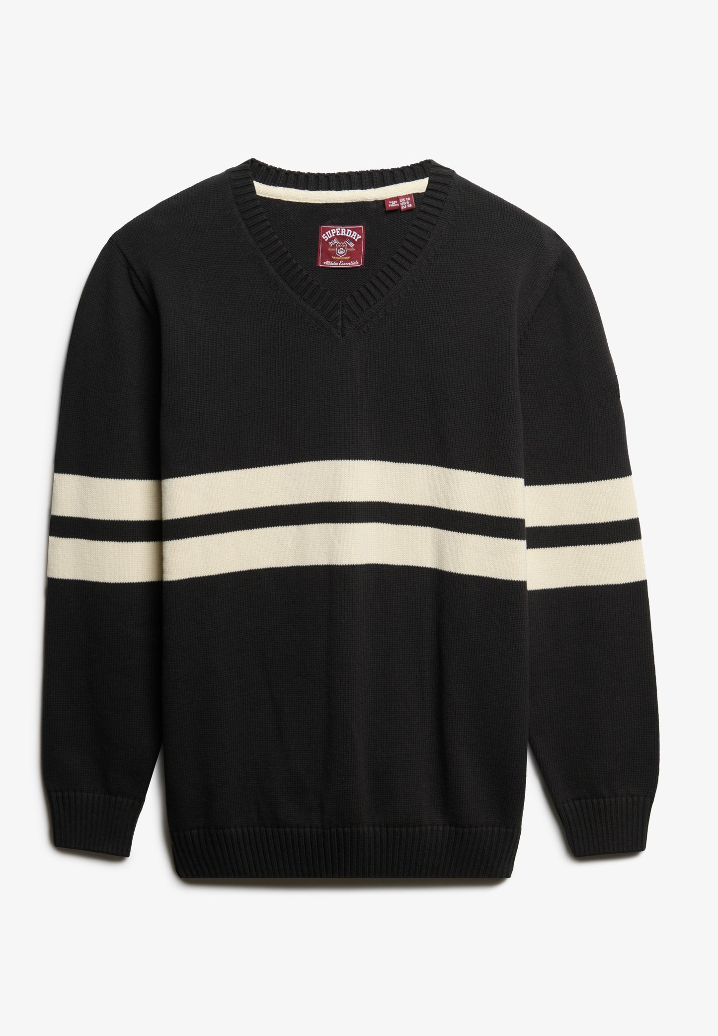 Oversized Striped V-Neck Jumper (6)