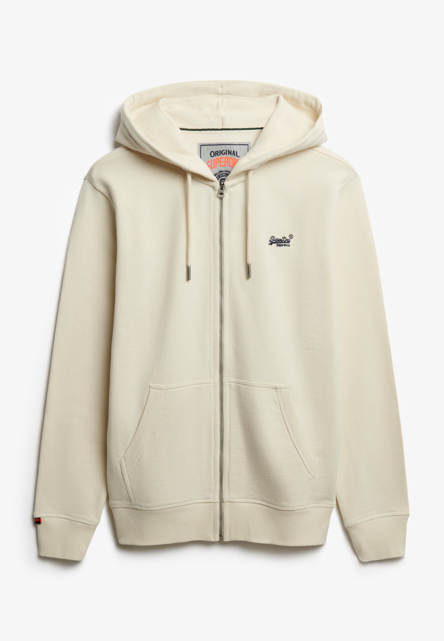 Essential Logo Half Brushed Zip Hoodie (7)