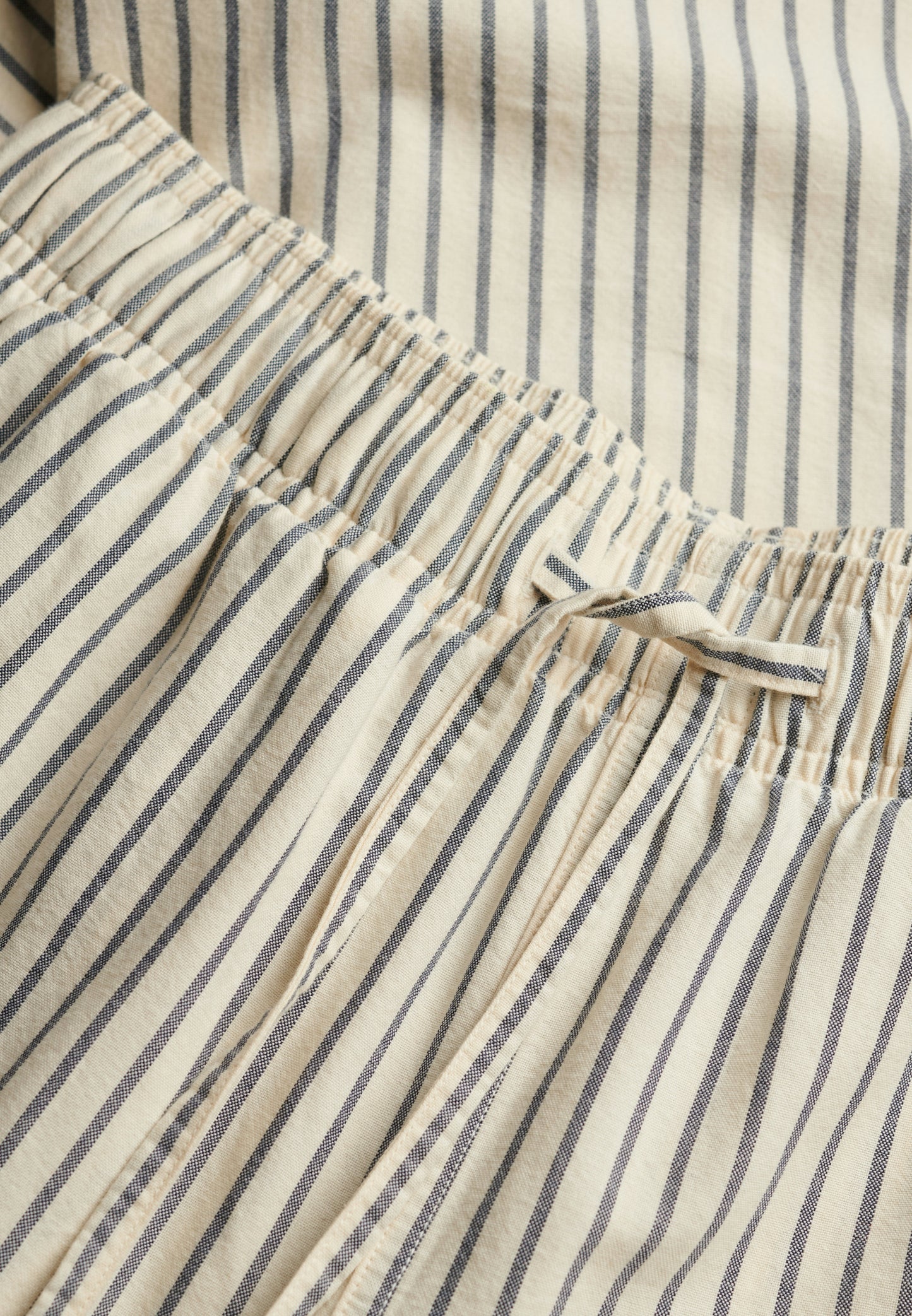 Organic Cotton Stripe Elasticated Trousers (5)