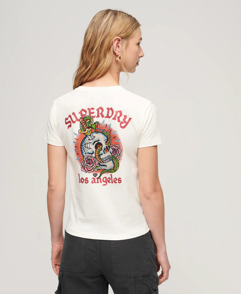 Tattoo Rhinestone T-Shirt (1)