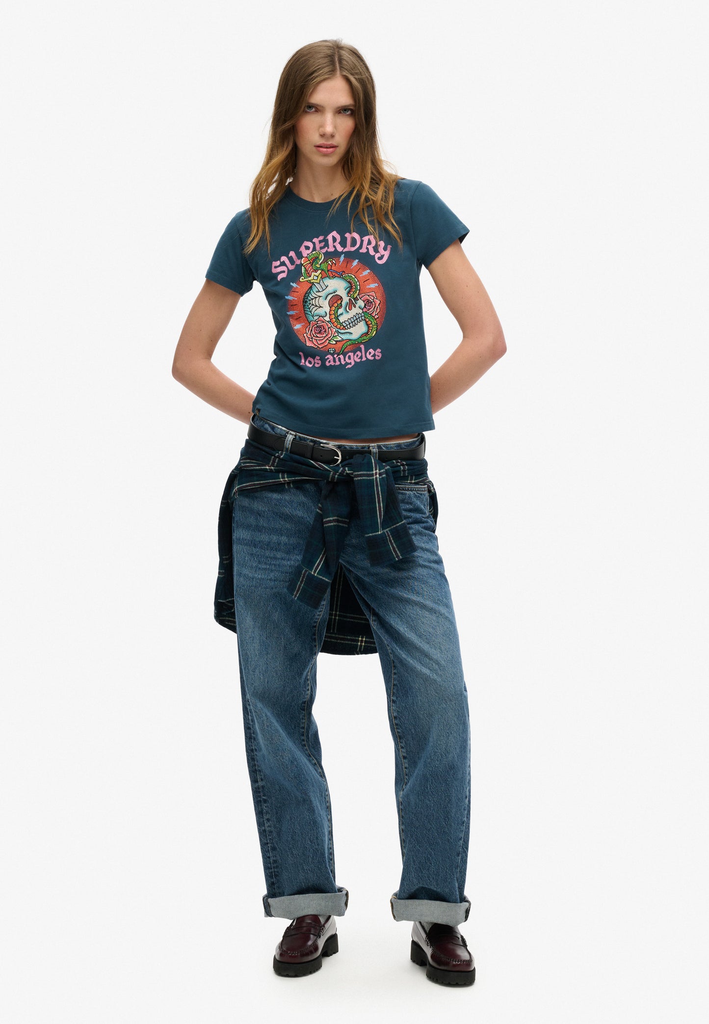 Tattoo Rhinestone T-Shirt (1)