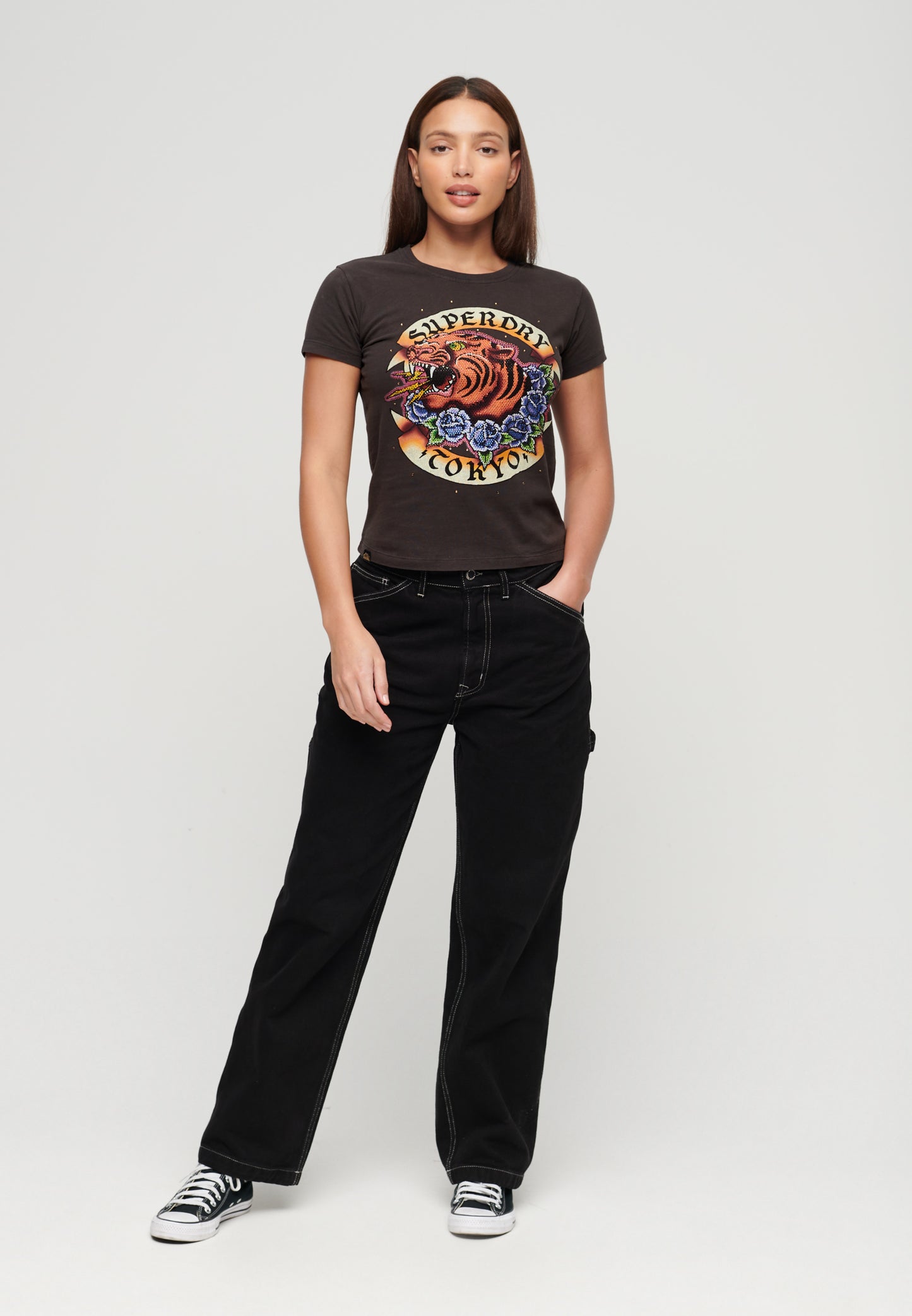 Tattoo Rhinestone T-Shirt (1)