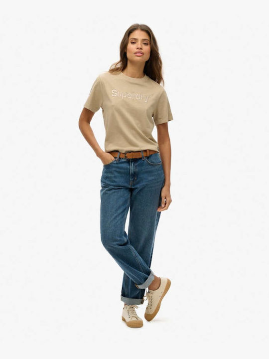 Embroidered Core Logo Boxy Loose T-Shirt (2)