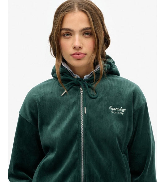 Country Club Velour Zip Hoodie