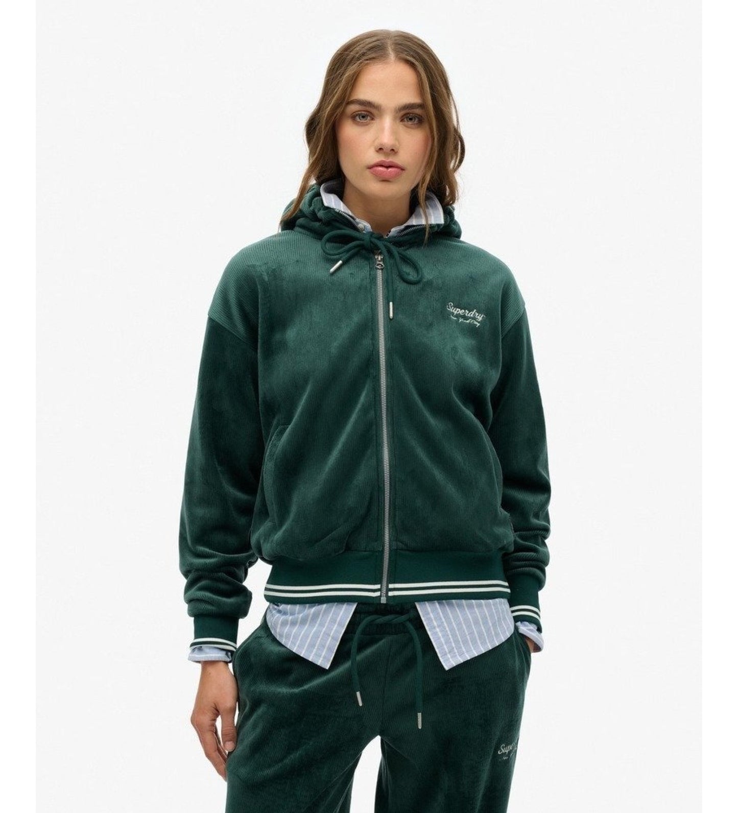 Country Club Velour Zip Hoodie (1)
