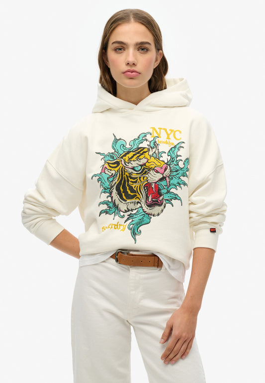 Neo Trad Tattoo Relaxed Hoodie