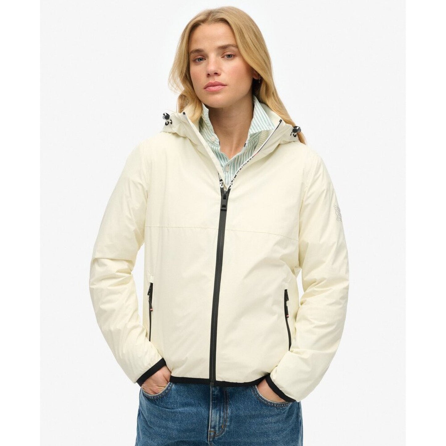 Hooded Logo Windbreaker Jacket (1)
