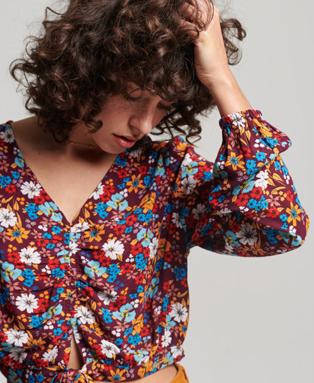 Vintage Tie Front Top (1)
