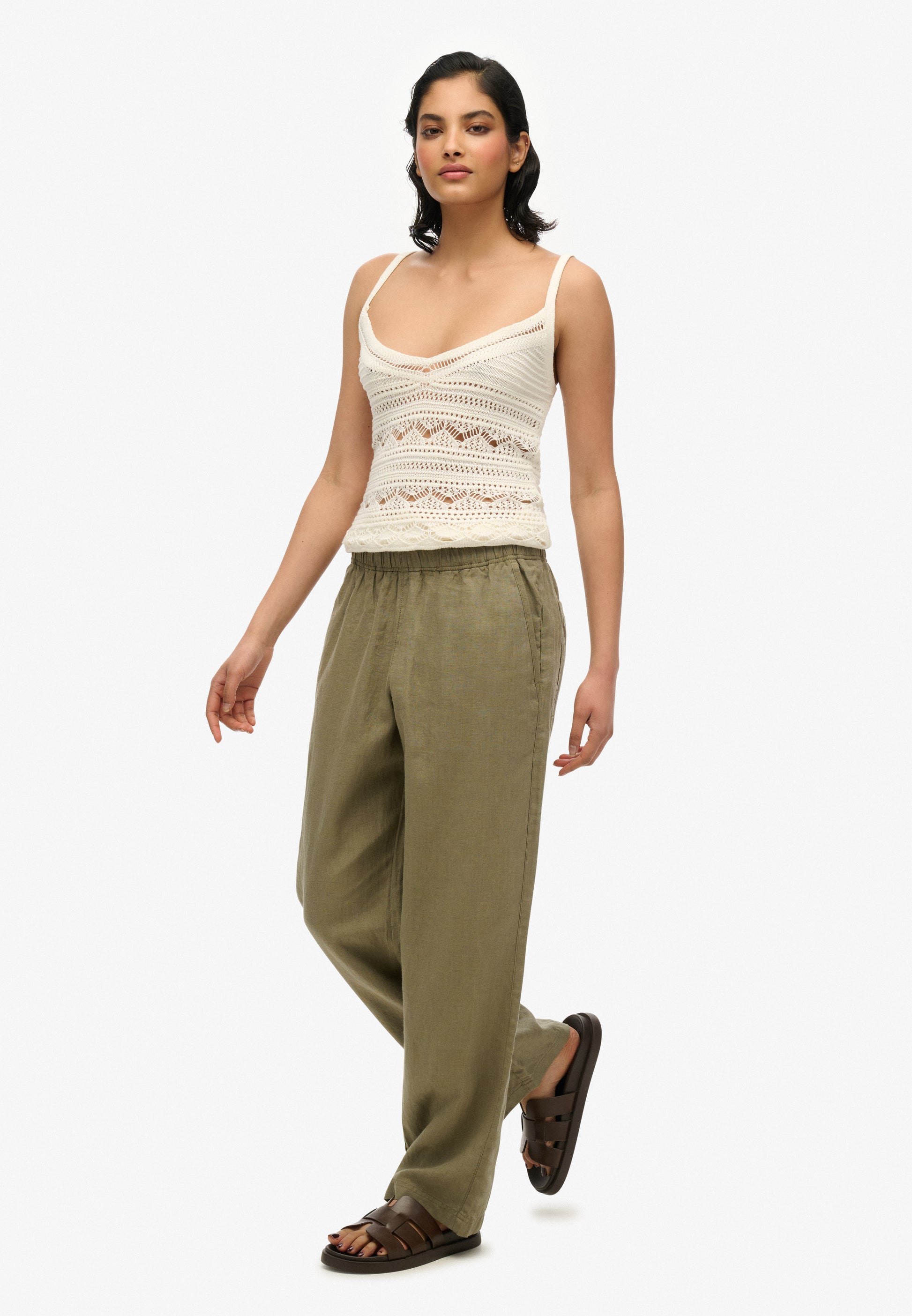 Linen Drawstring Pants