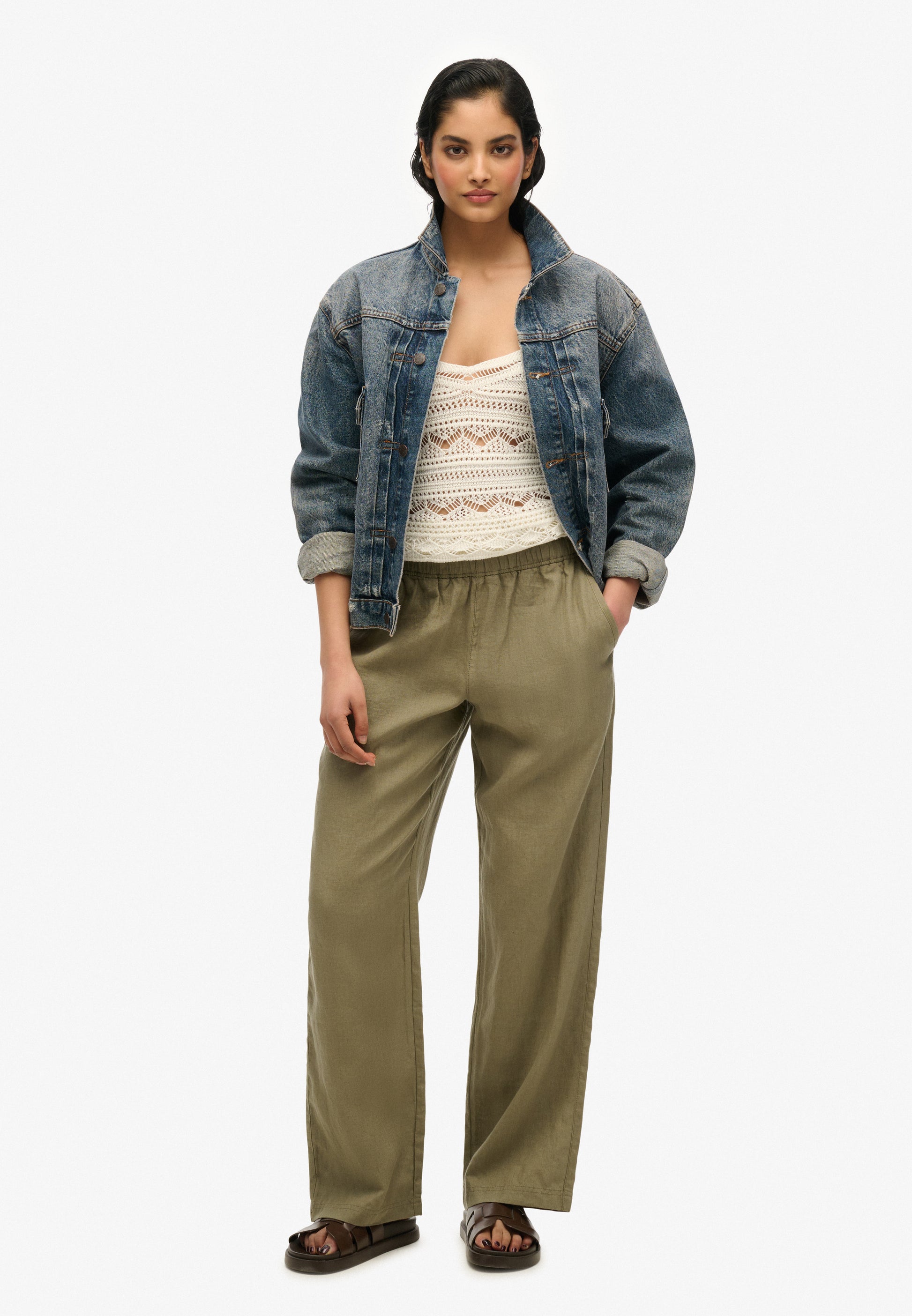 Linen Drawstring Pants (2)