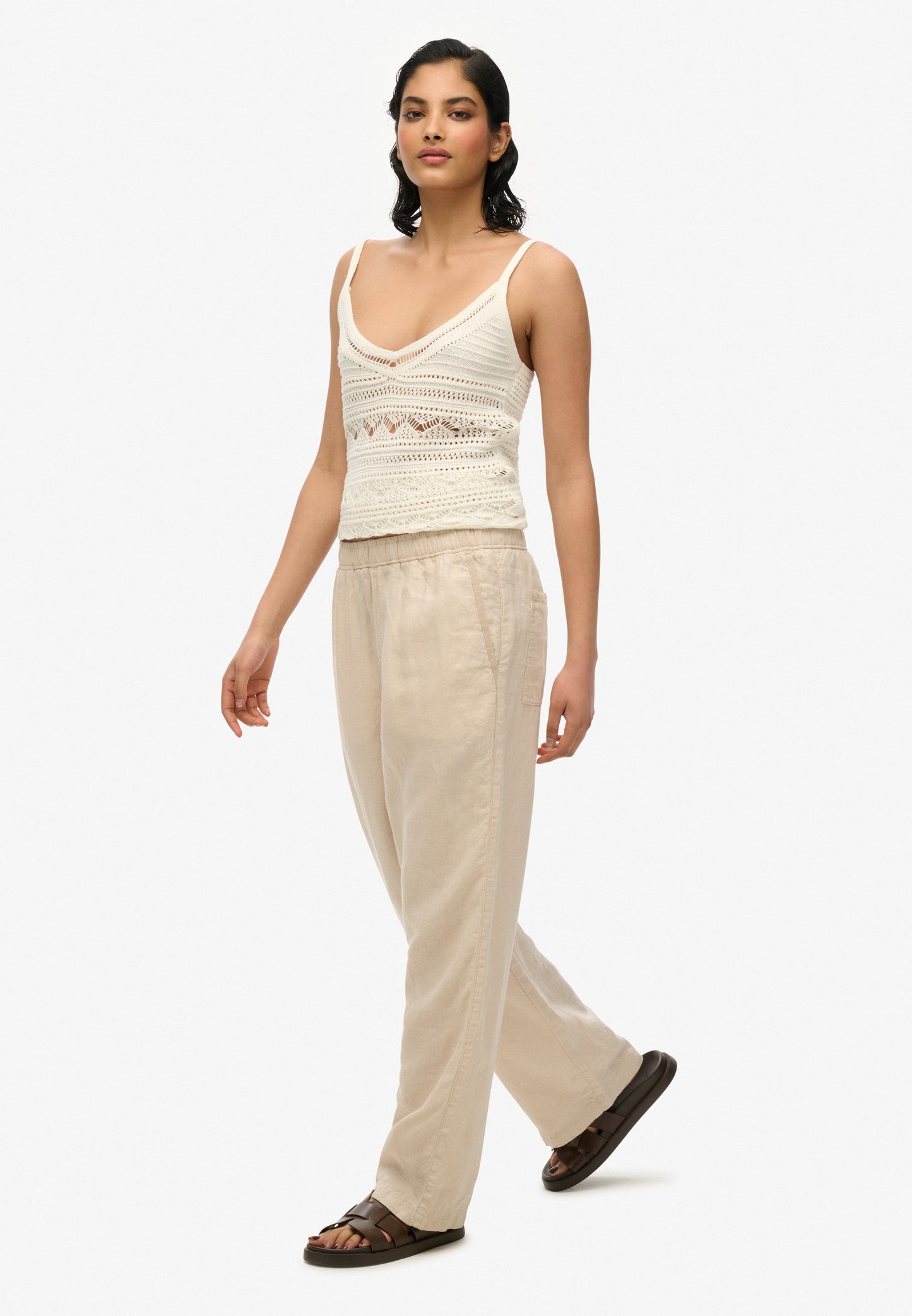 Linen Drawstring Pants