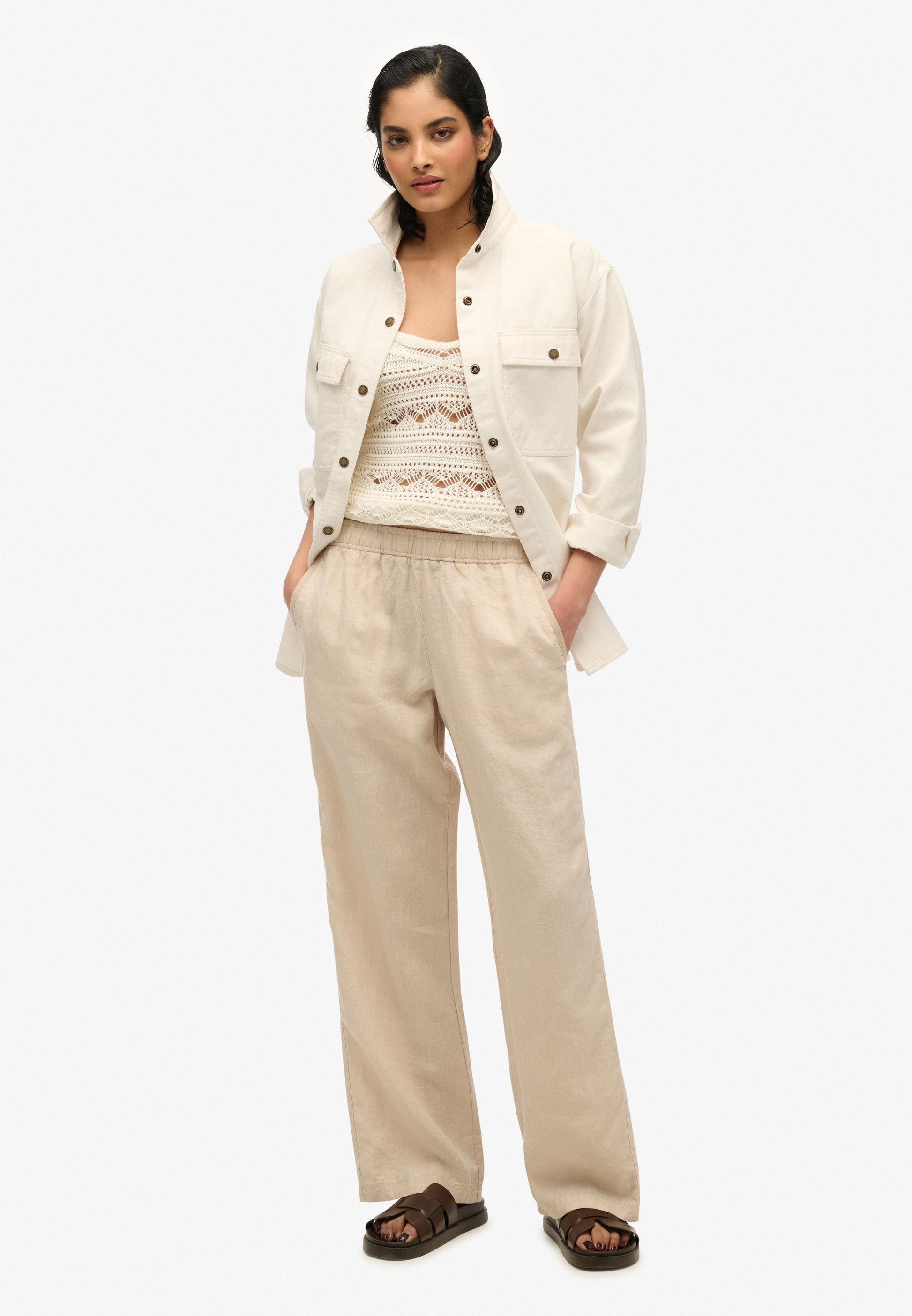 Linen Drawstring Pants (1)