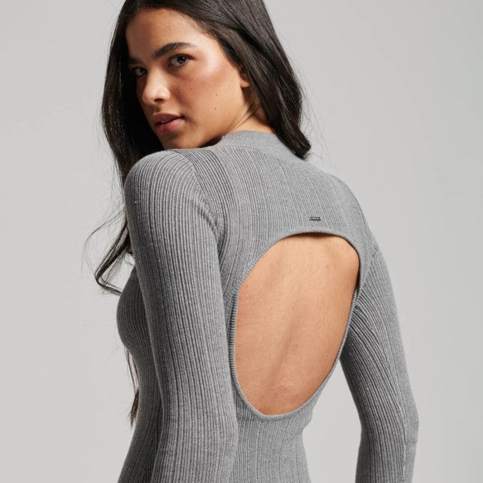 Backless Bodycon Midi Dress (1)