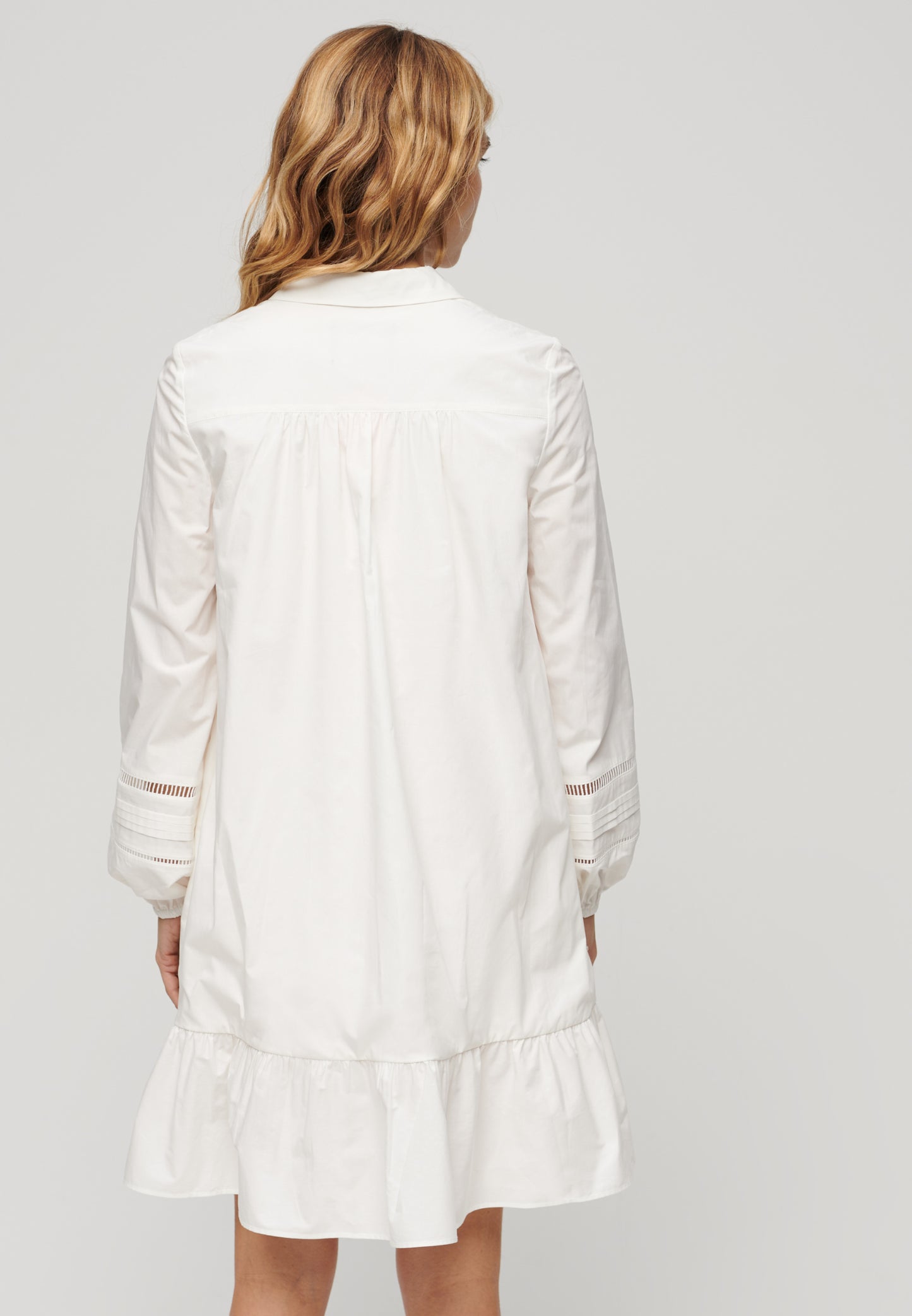 Lace Mix Shirt Dress (1)