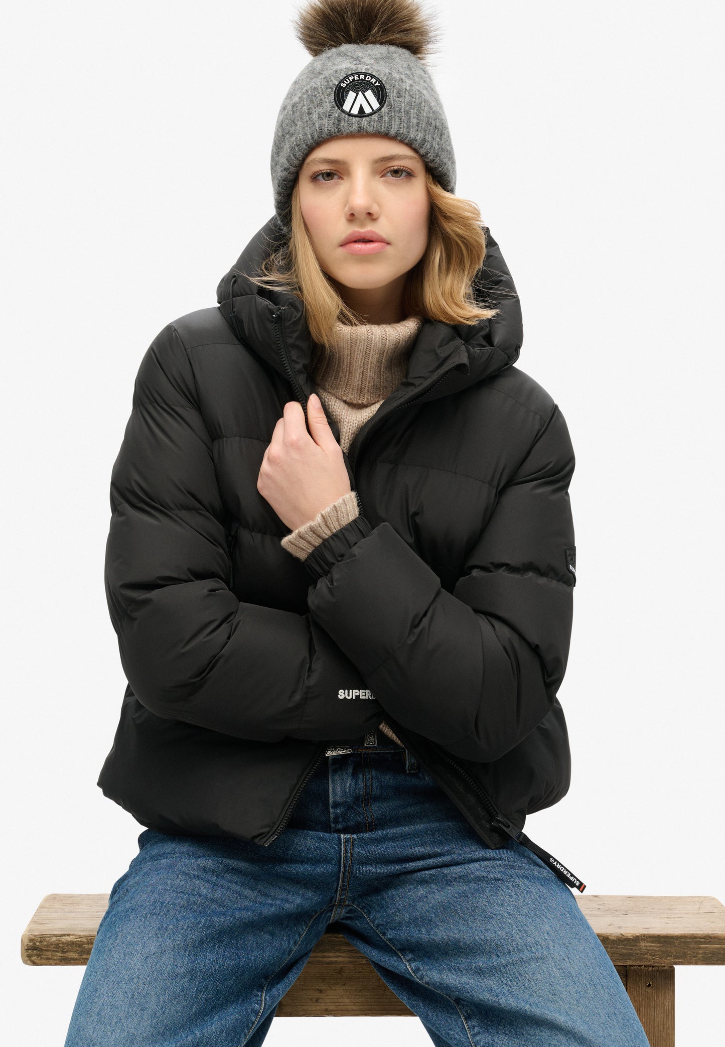 Cable Luxe Knit Beanie Hat (1)