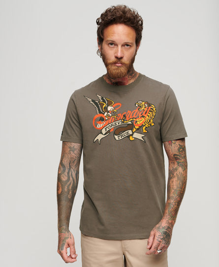 Tattoo Script Graphic T Shirt (1)