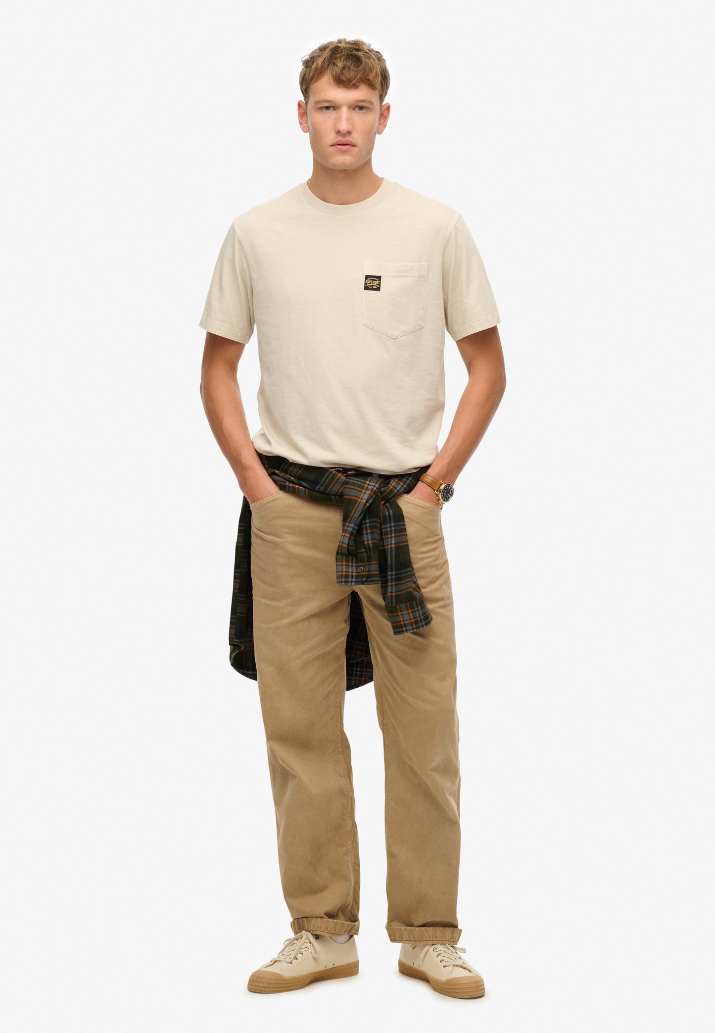 Contrast Stitch Pocket T-Shirt (1)
