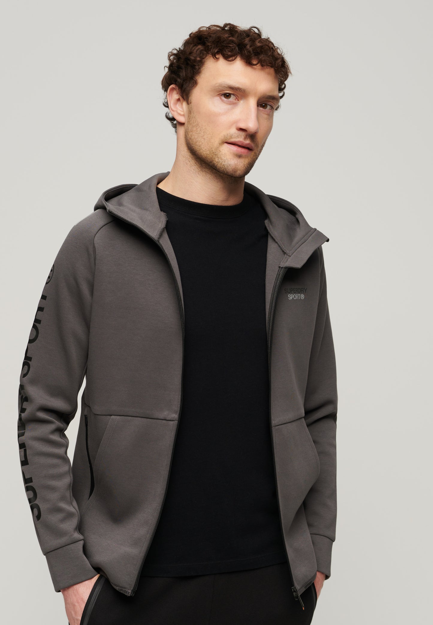 Sport Tech Logo Loose Zip Hood
