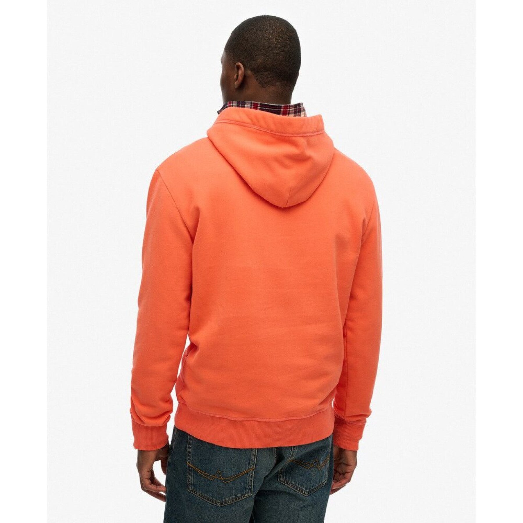 Essential Logo Half Brushed Hoodie (3)