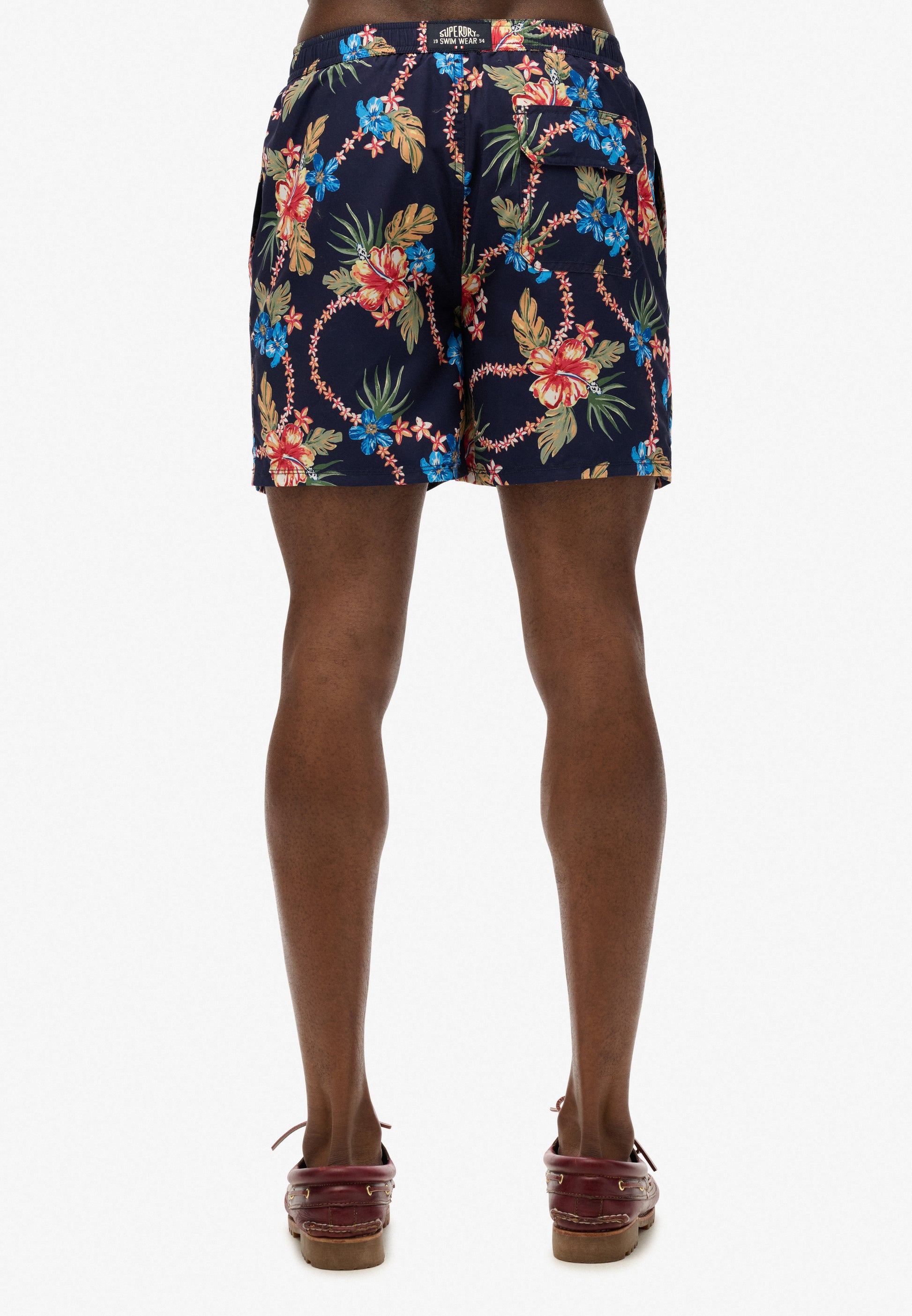Hawaiian Print 16-Inch Swim Short (1)