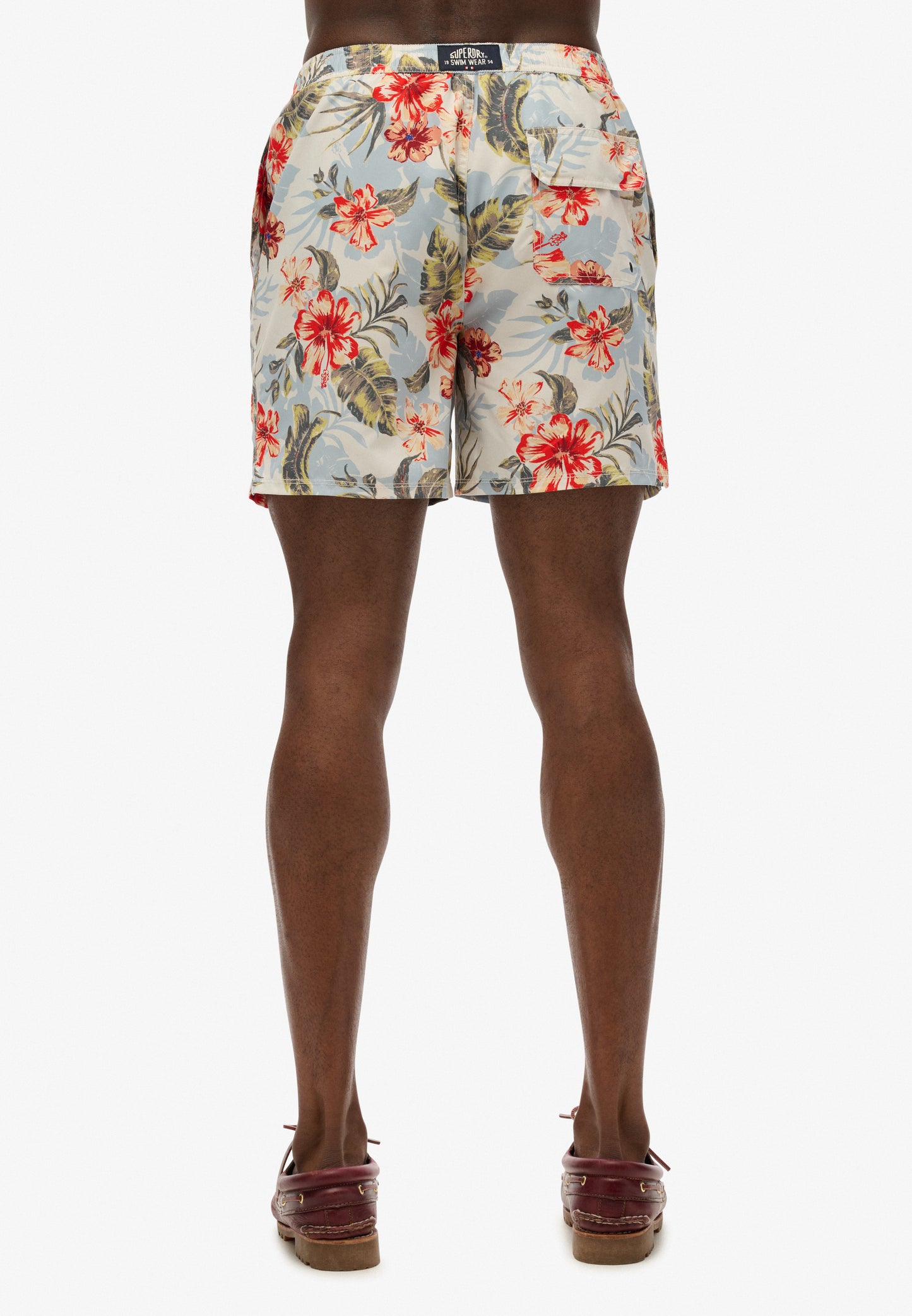 Hawaiian Print 16-Inch Swim Short (1)