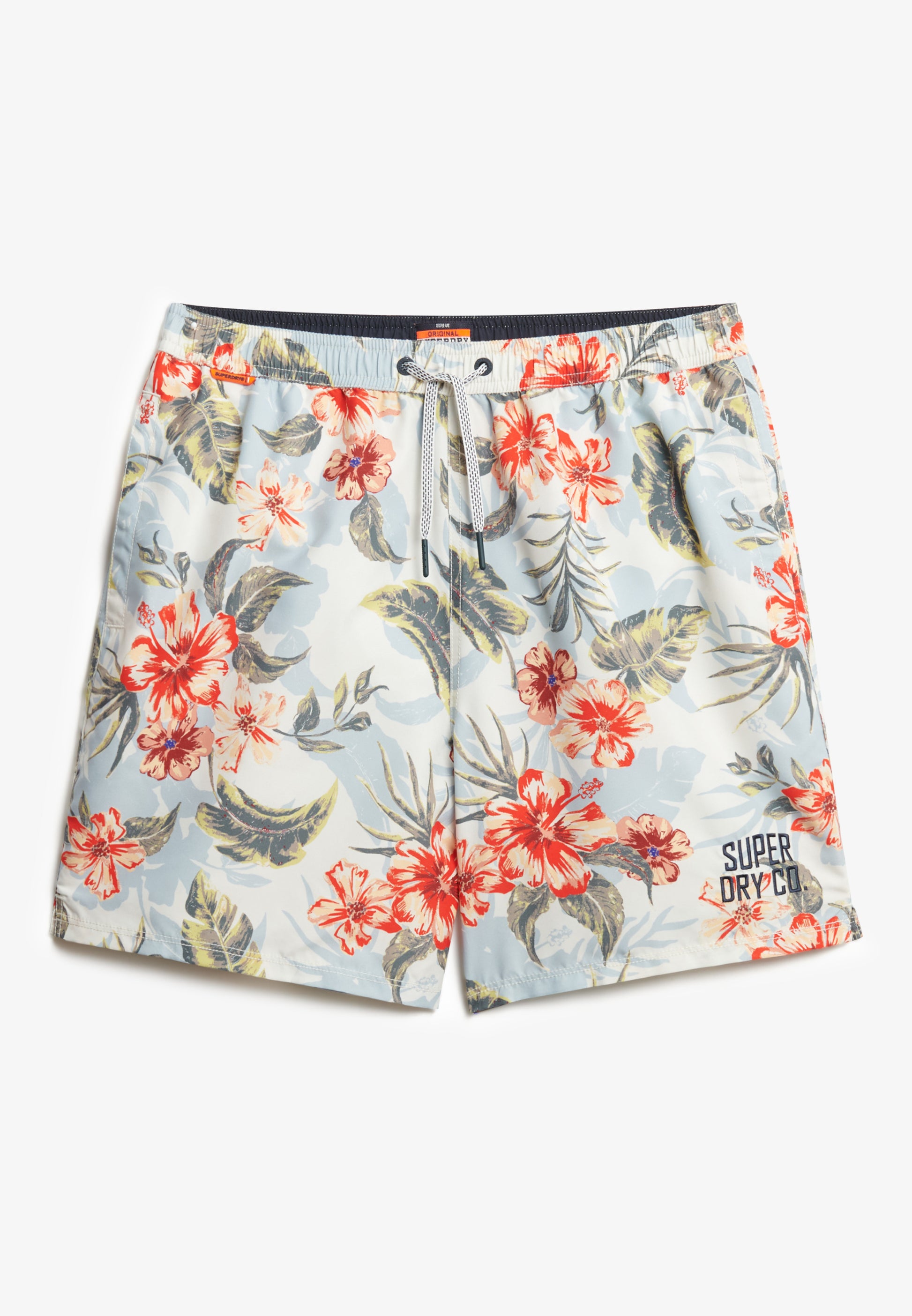 Hawaiian Print 16-Inch Swim Short (5)