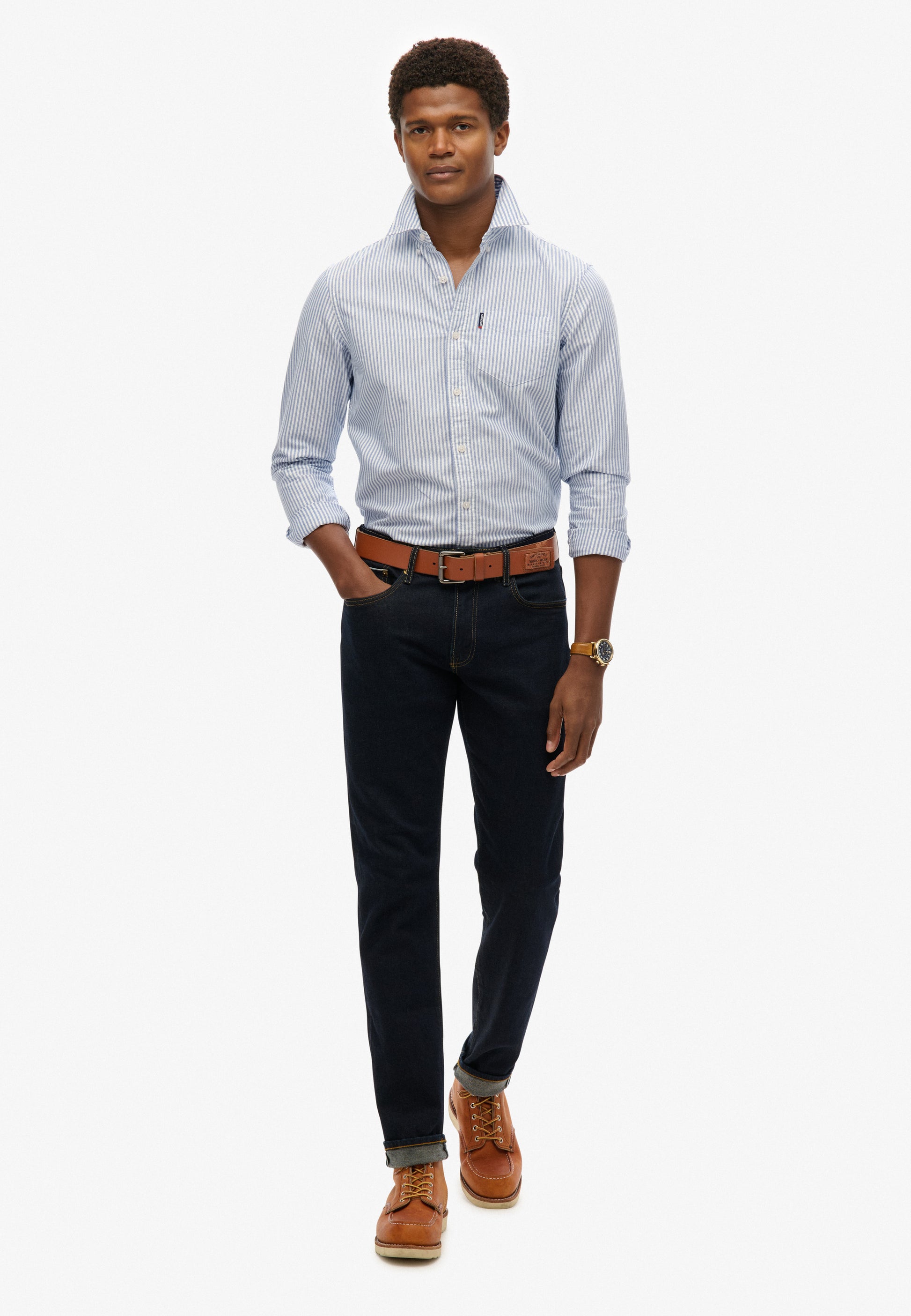 Essentials Long Sleeve Oxford Shirt (1)