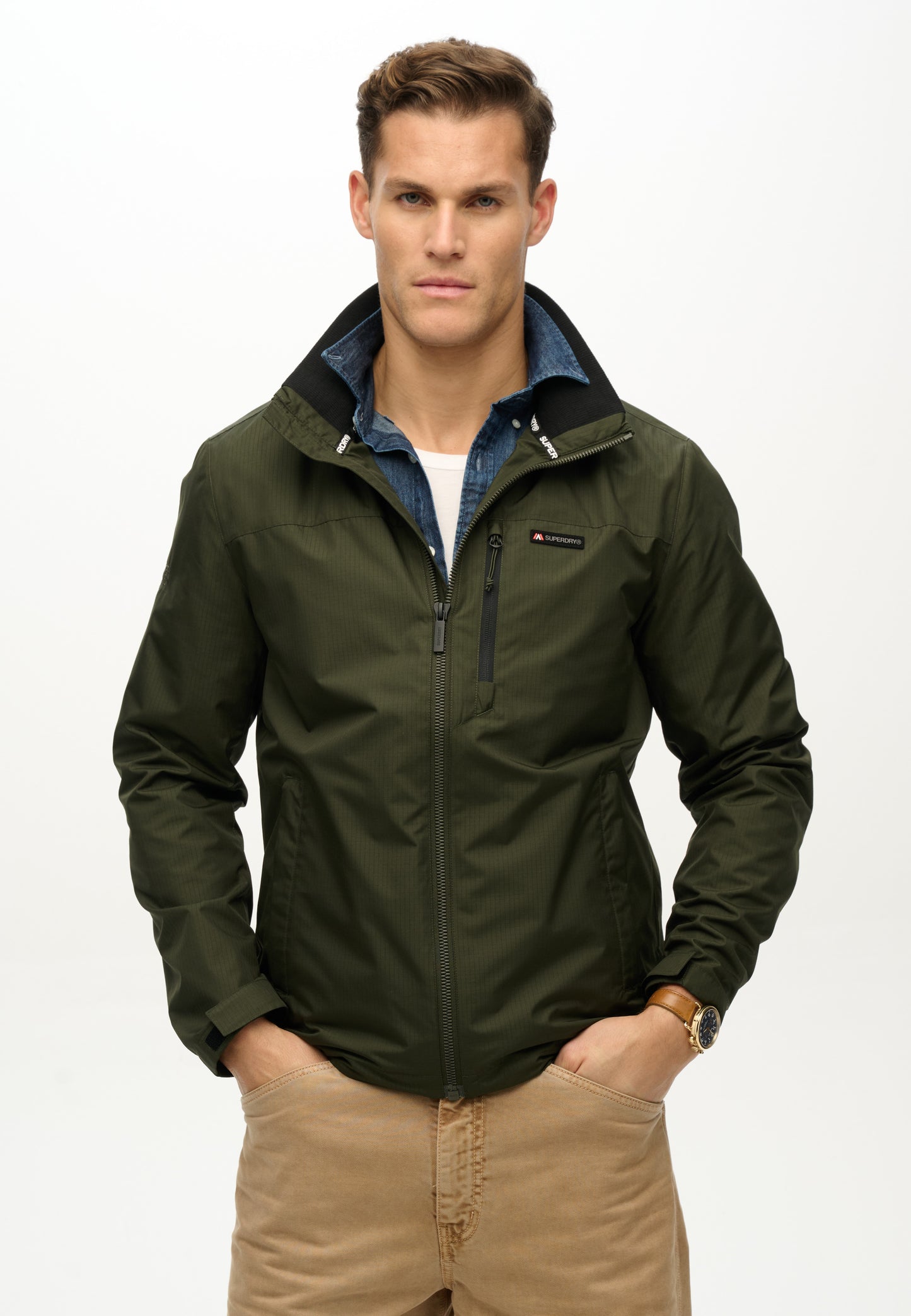 Non Hood Logo Windbreaker Jacket (1)