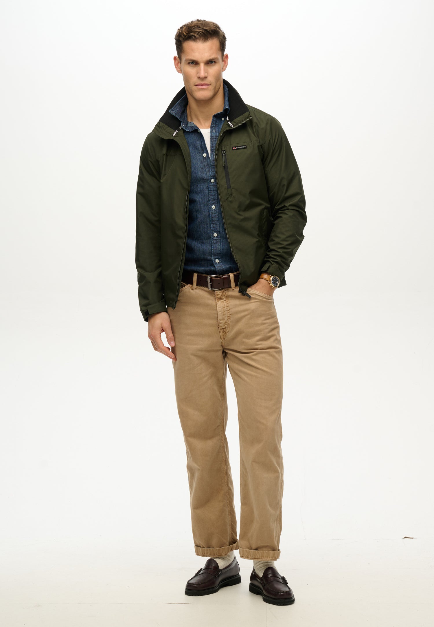 Non Hood Logo Windbreaker Jacket