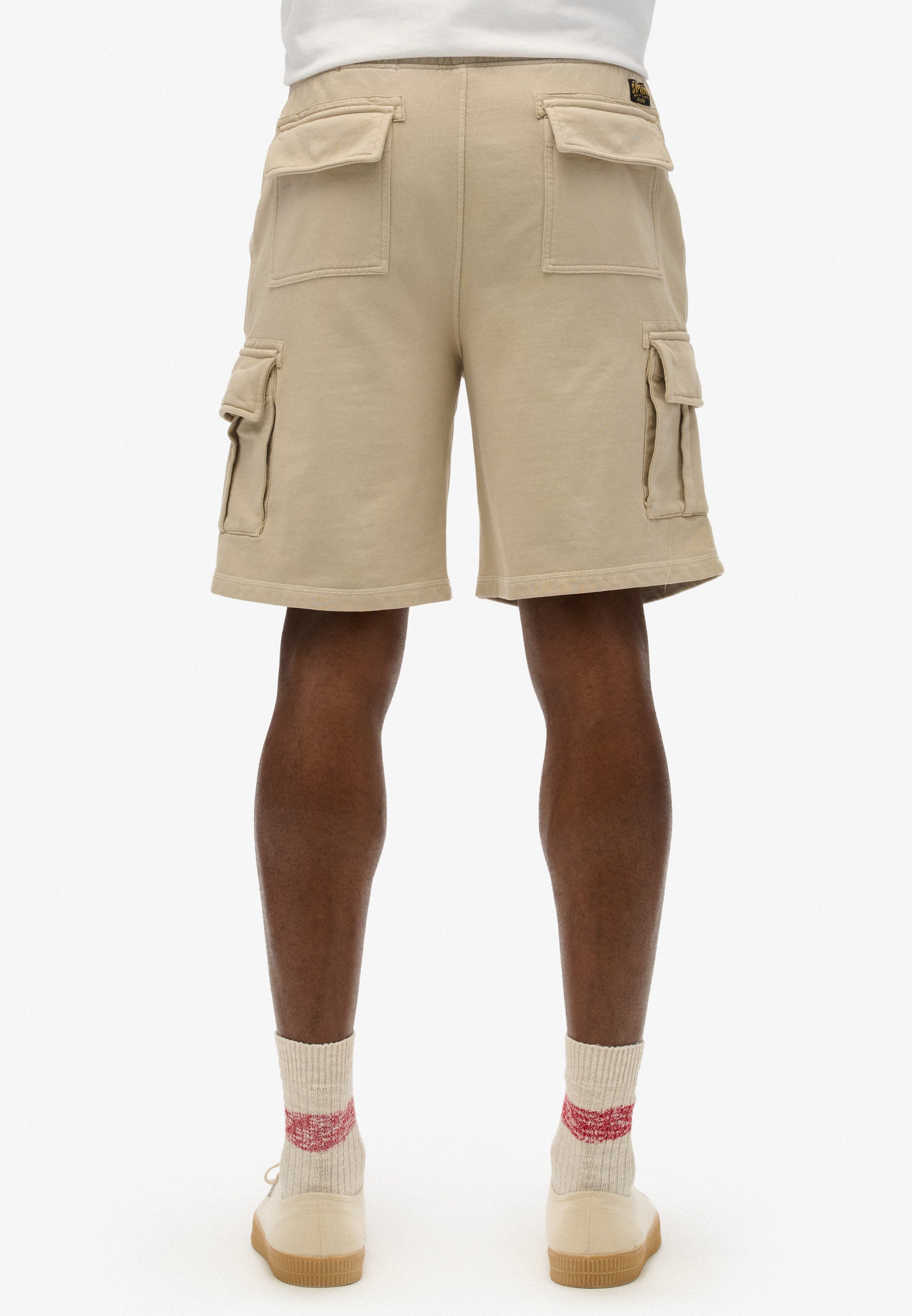 Contrast Stitch Cargo Shorts (1)