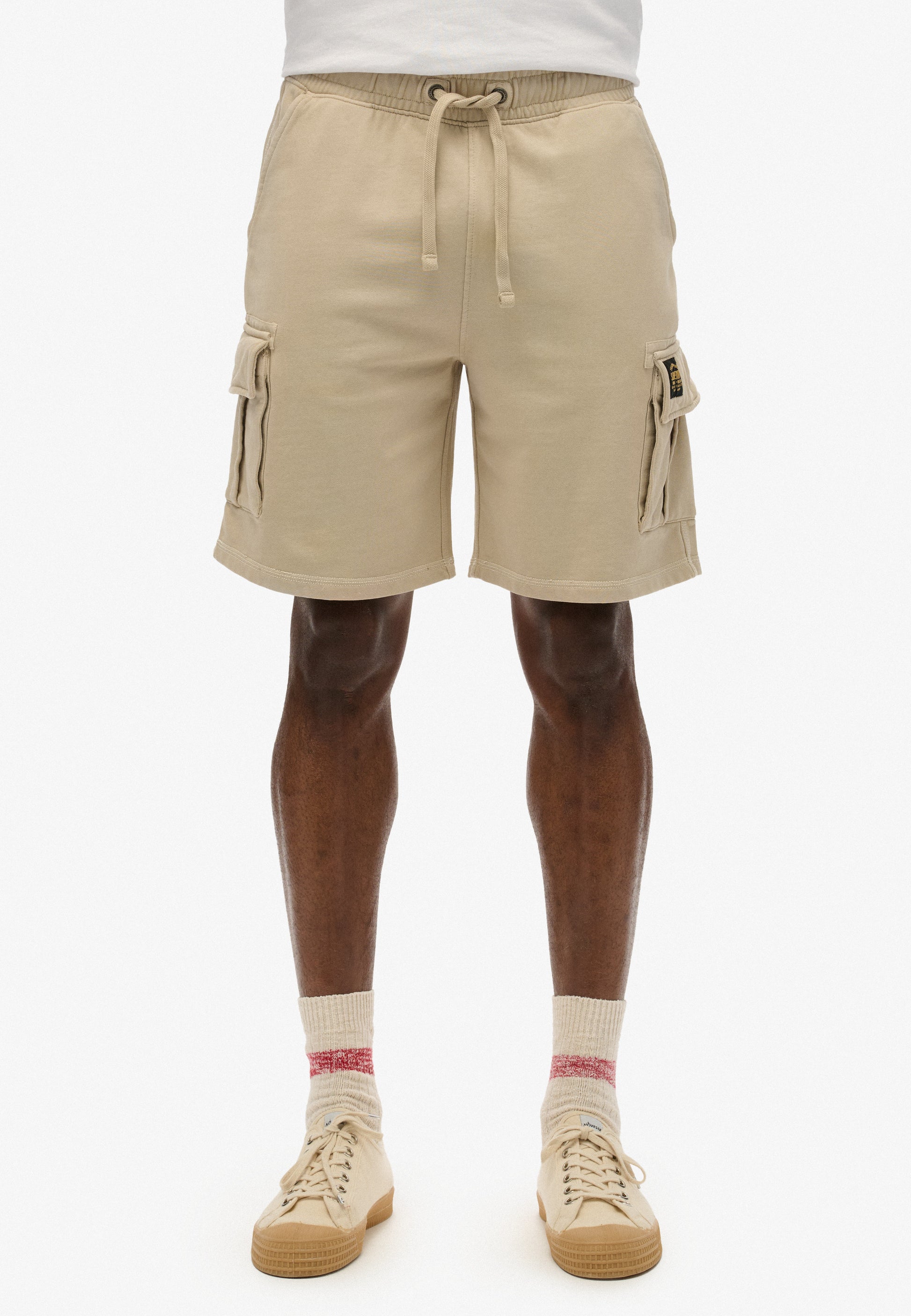 Contrast Stitch Cargo Shorts (3)