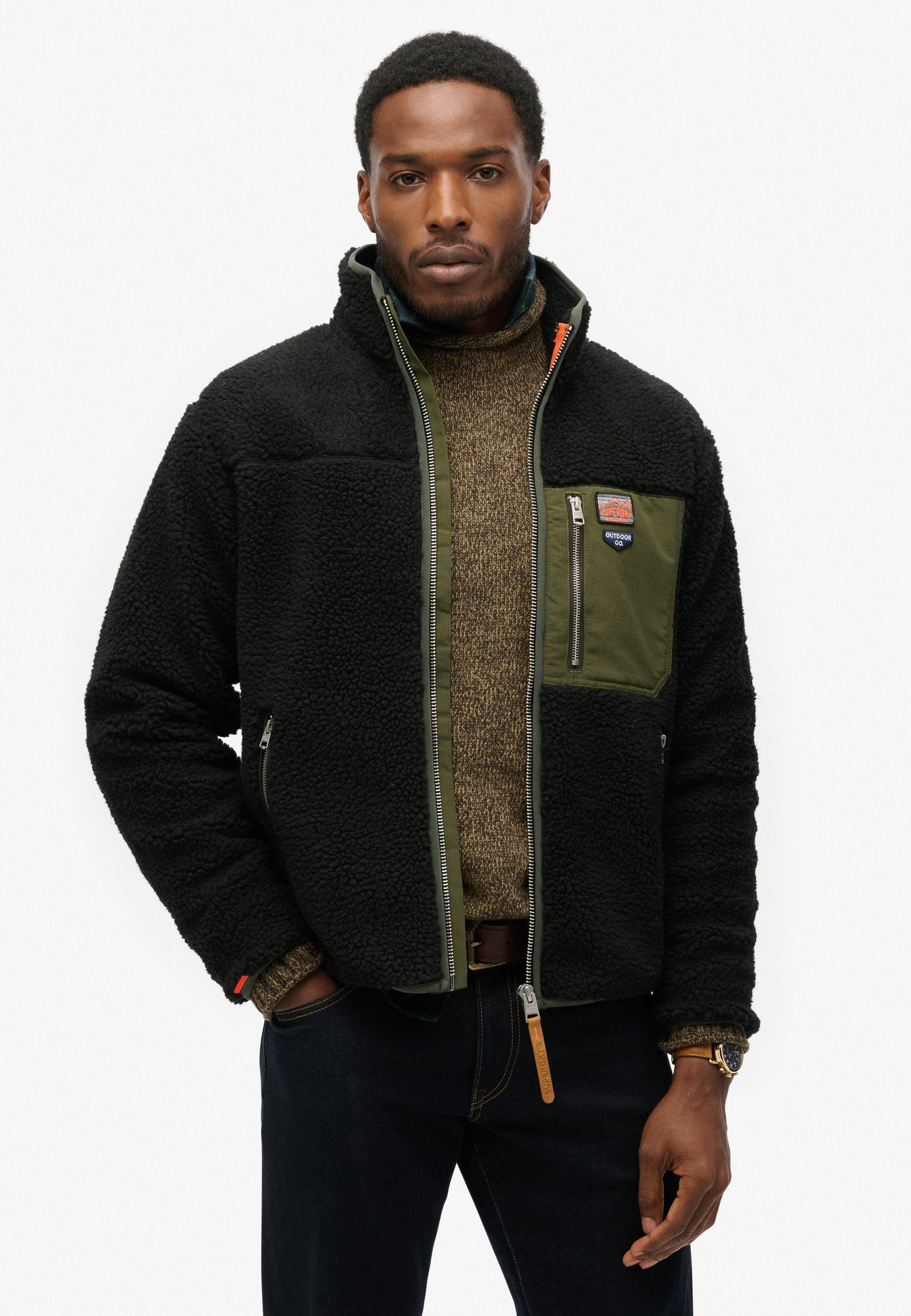 Vintage Retro Borg Fleece Jacket (1)