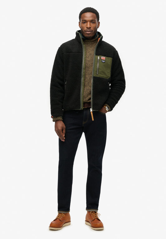 Vintage Retro Borg Fleece Jacket