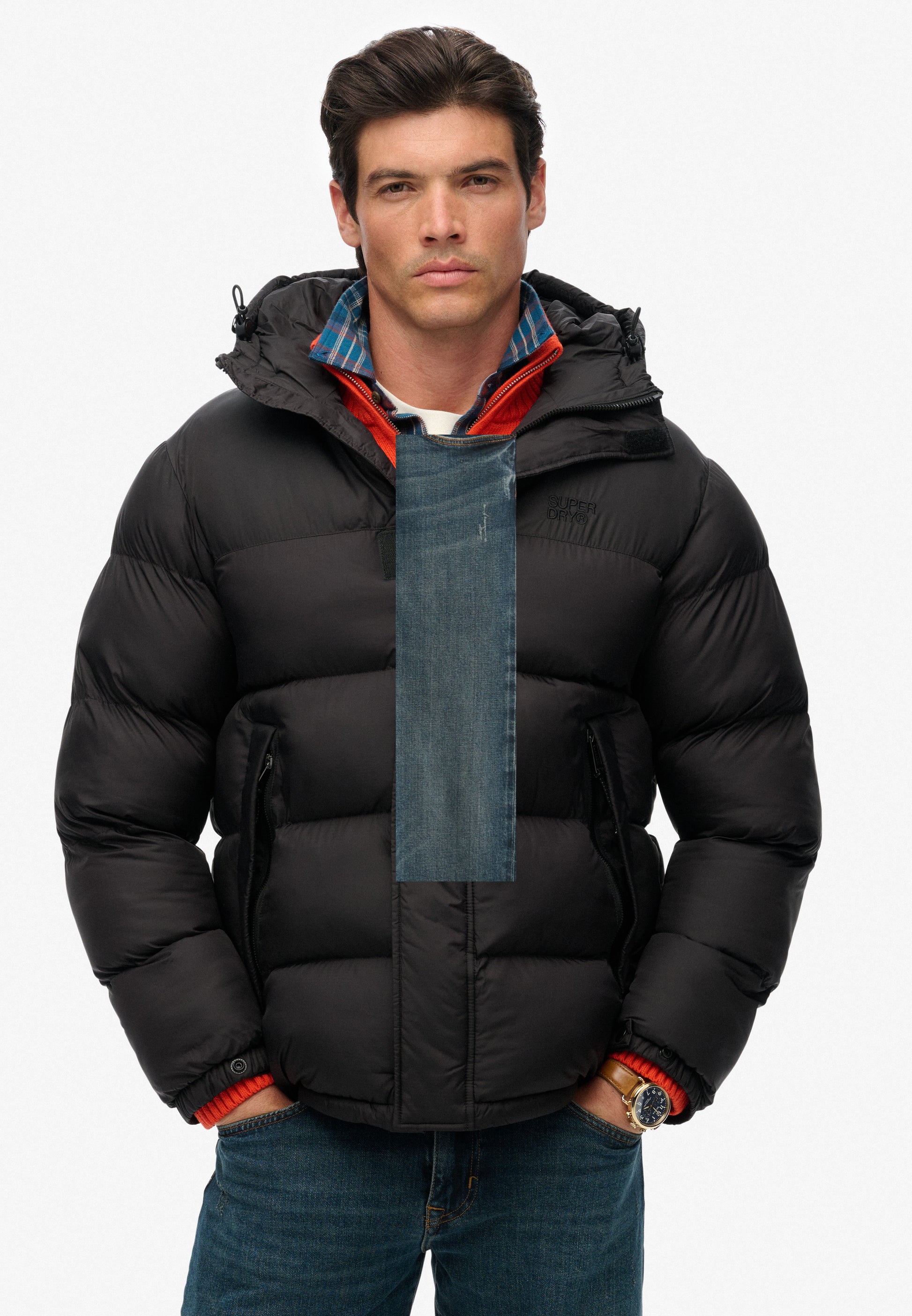 Black Puffer Jacket with Hood (4)