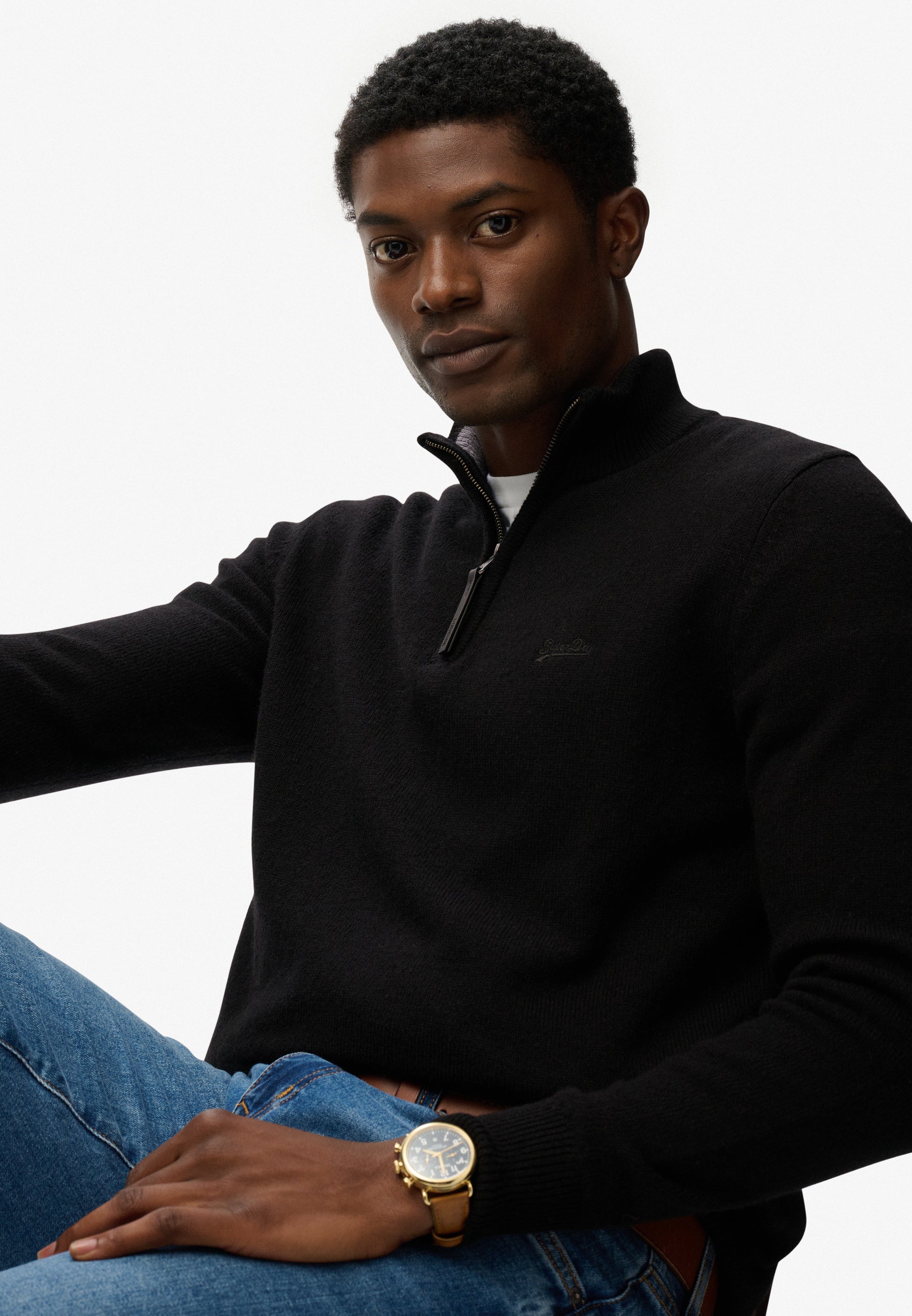 Wool Blend Half Zip Jumper (4)