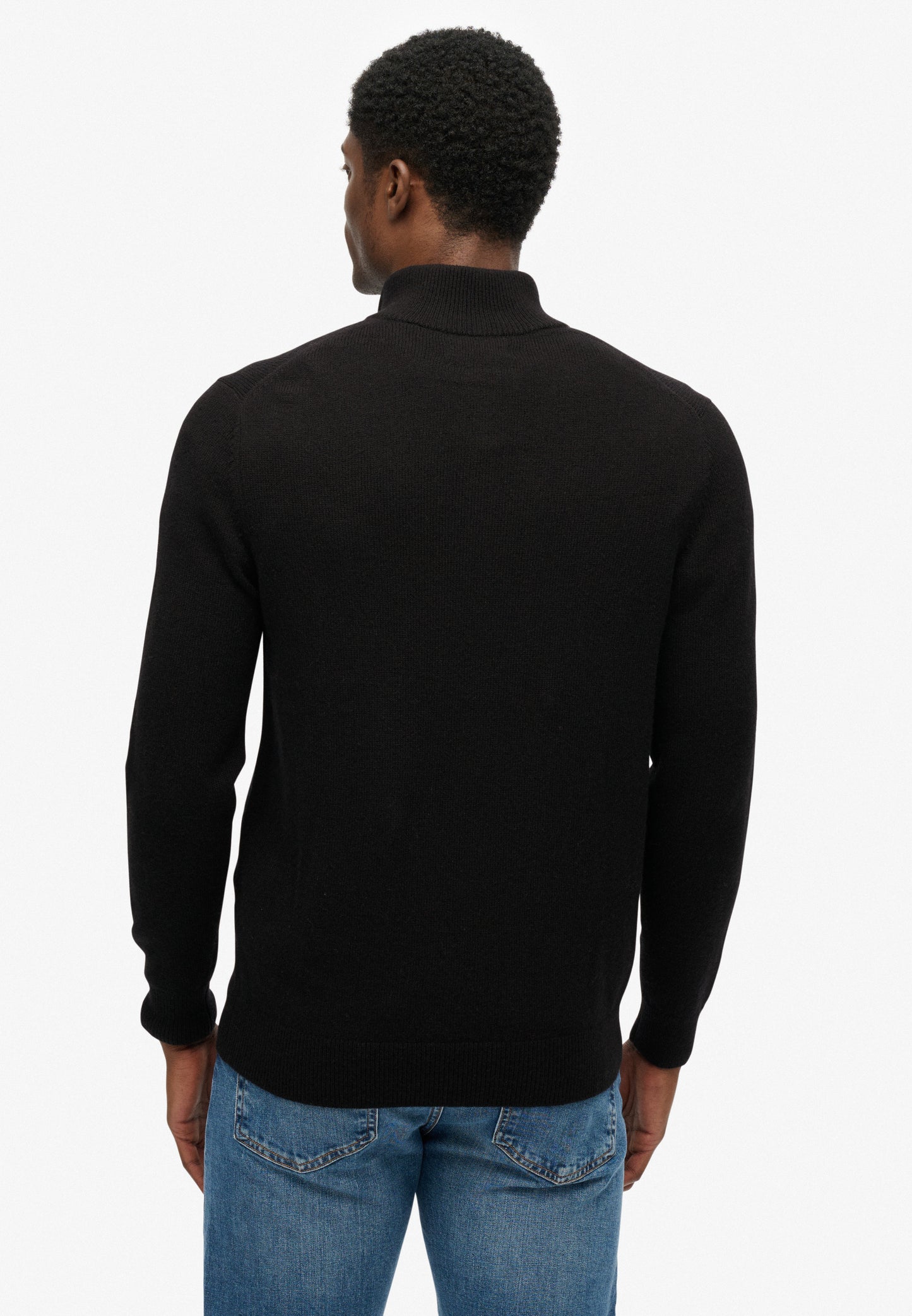Wool Blend Half Zip Jumper (2)