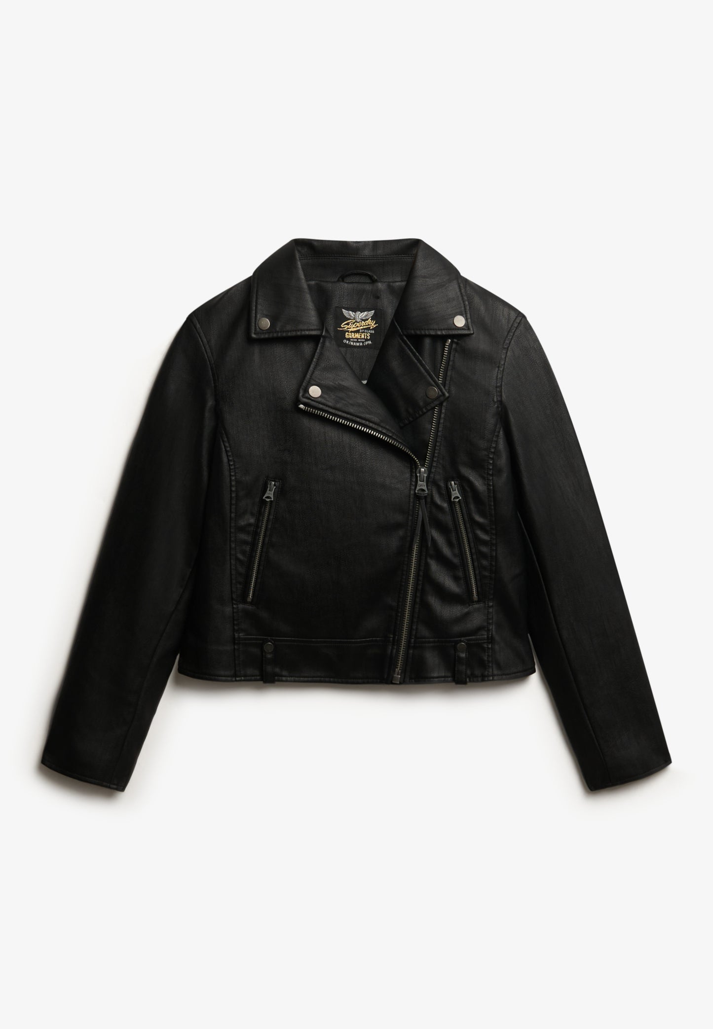 Classic Faux Leather Biker (7)