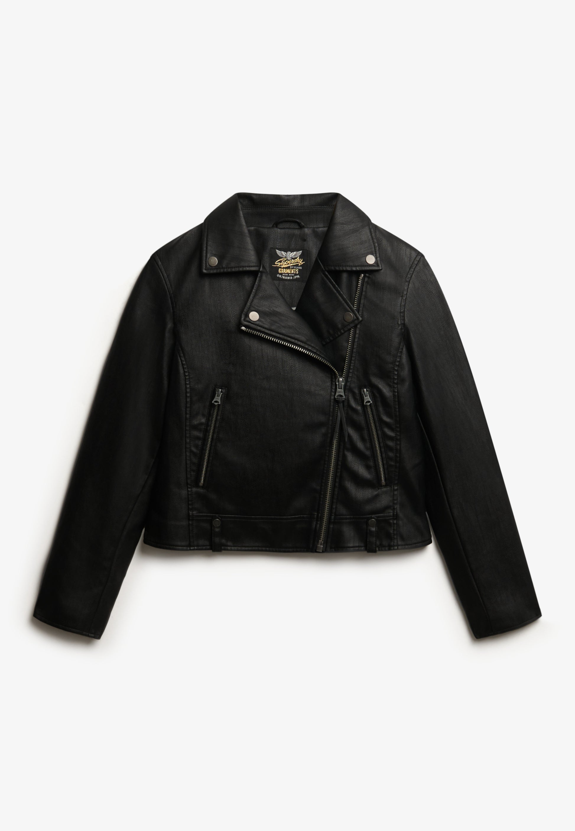 Classic Faux Leather Biker (7)